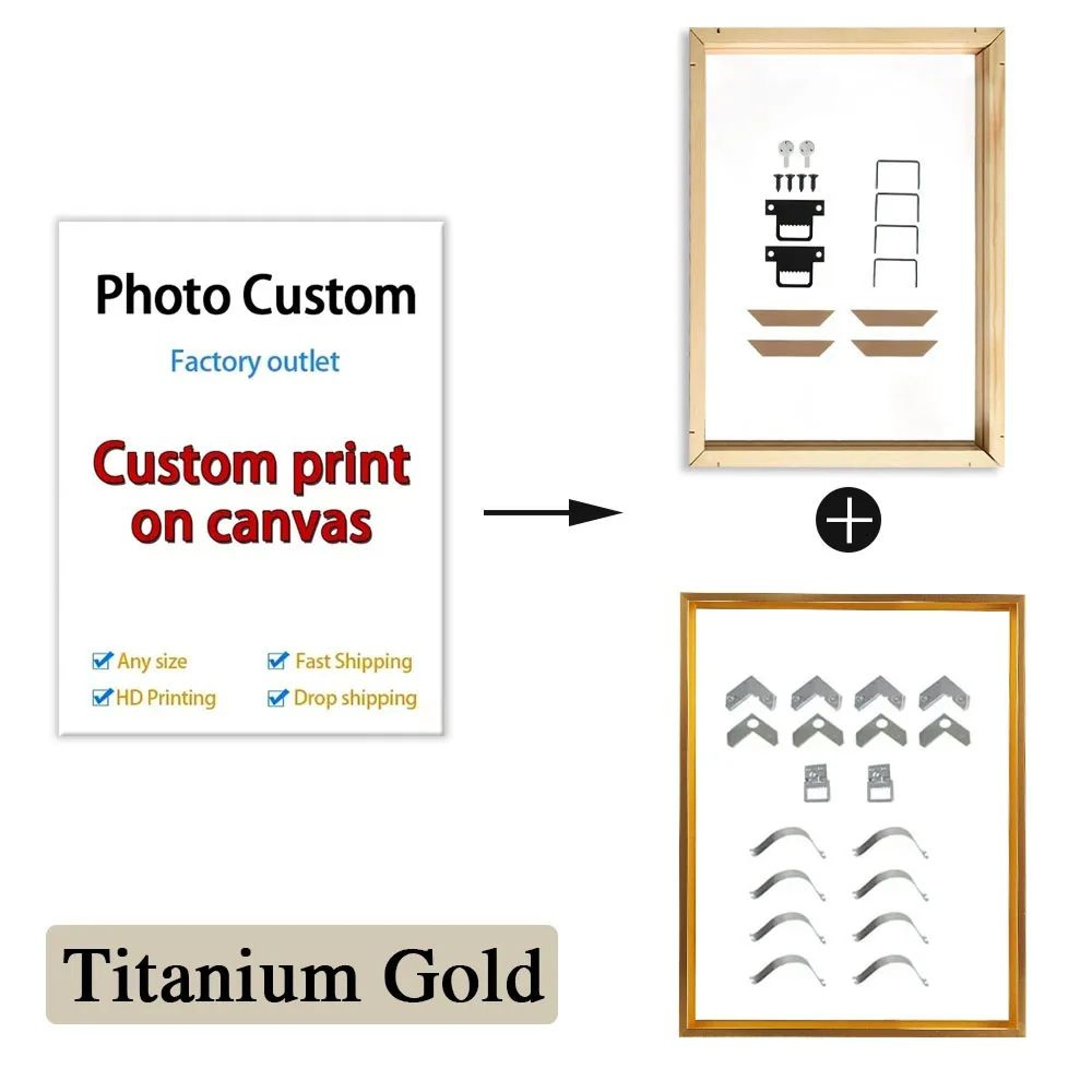 Custom Photo Canvas Wall Art  HD Personalized Picture Print Poster For Home Decor 8