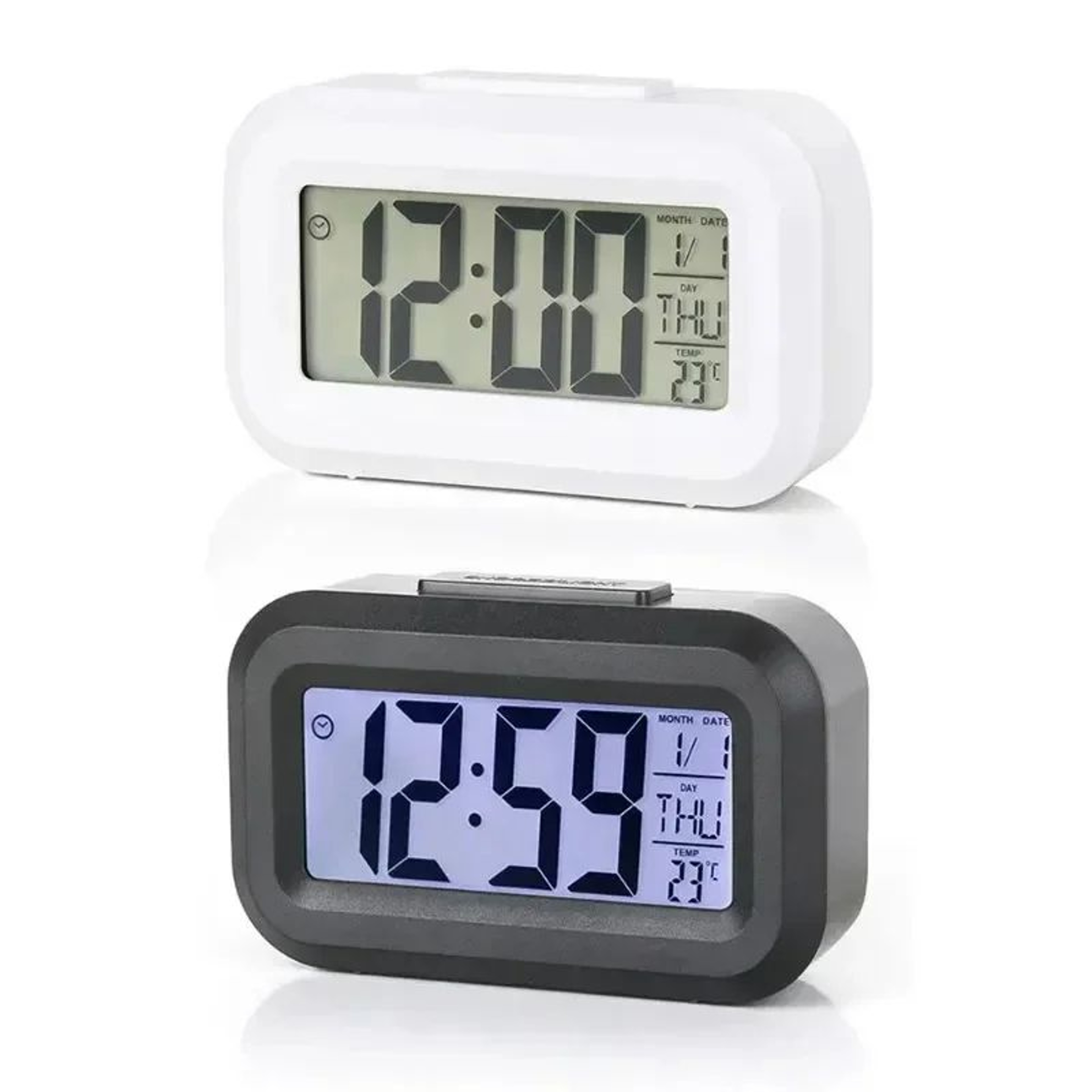 LED Digital Alarm Clock With Backlight  MultiFunction Desk Clock With Temperature Calendar  Snooze 4