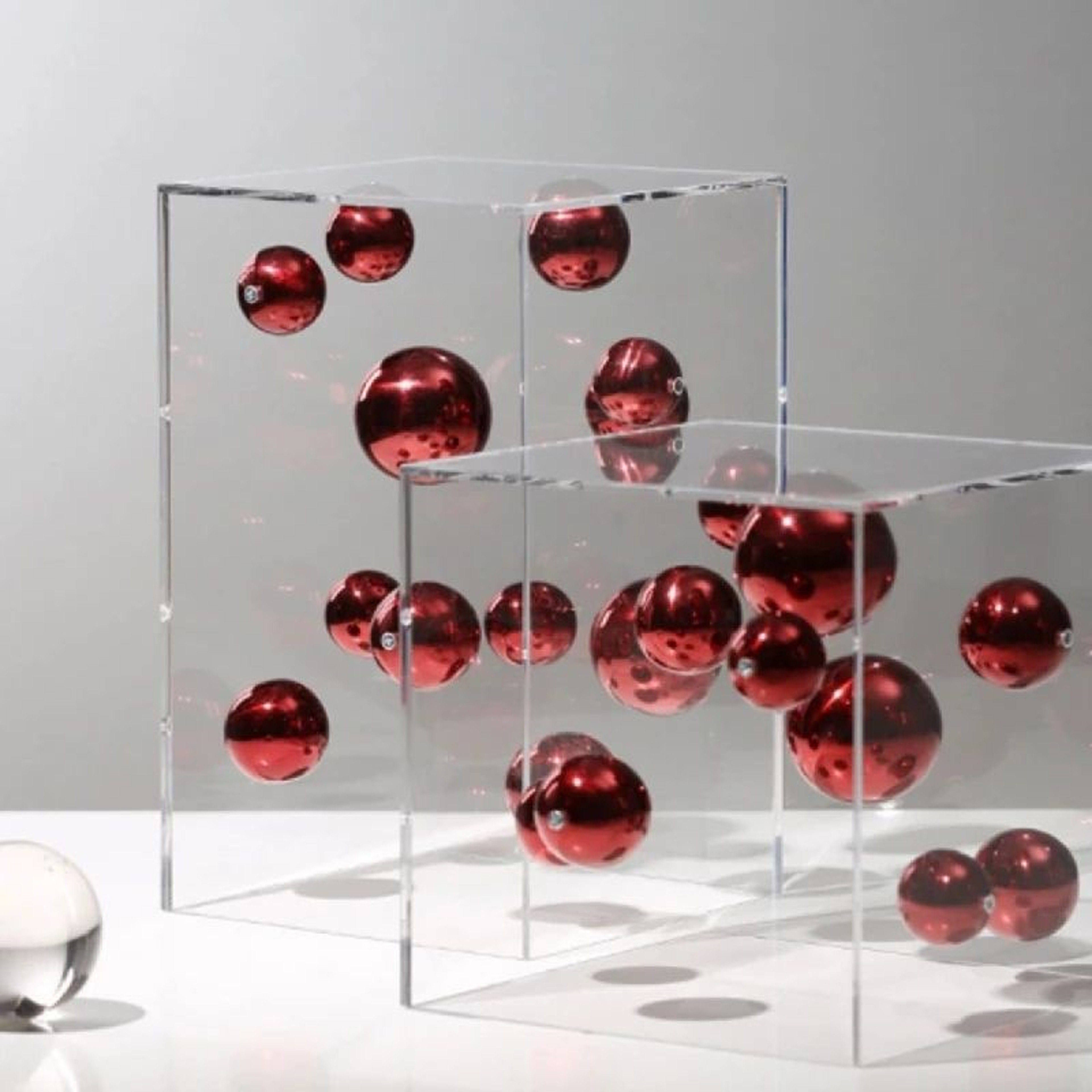 Modern Clear Acrylic Cube Display Box  Square Transparent Cover For Home Decor  Collectibles 5
