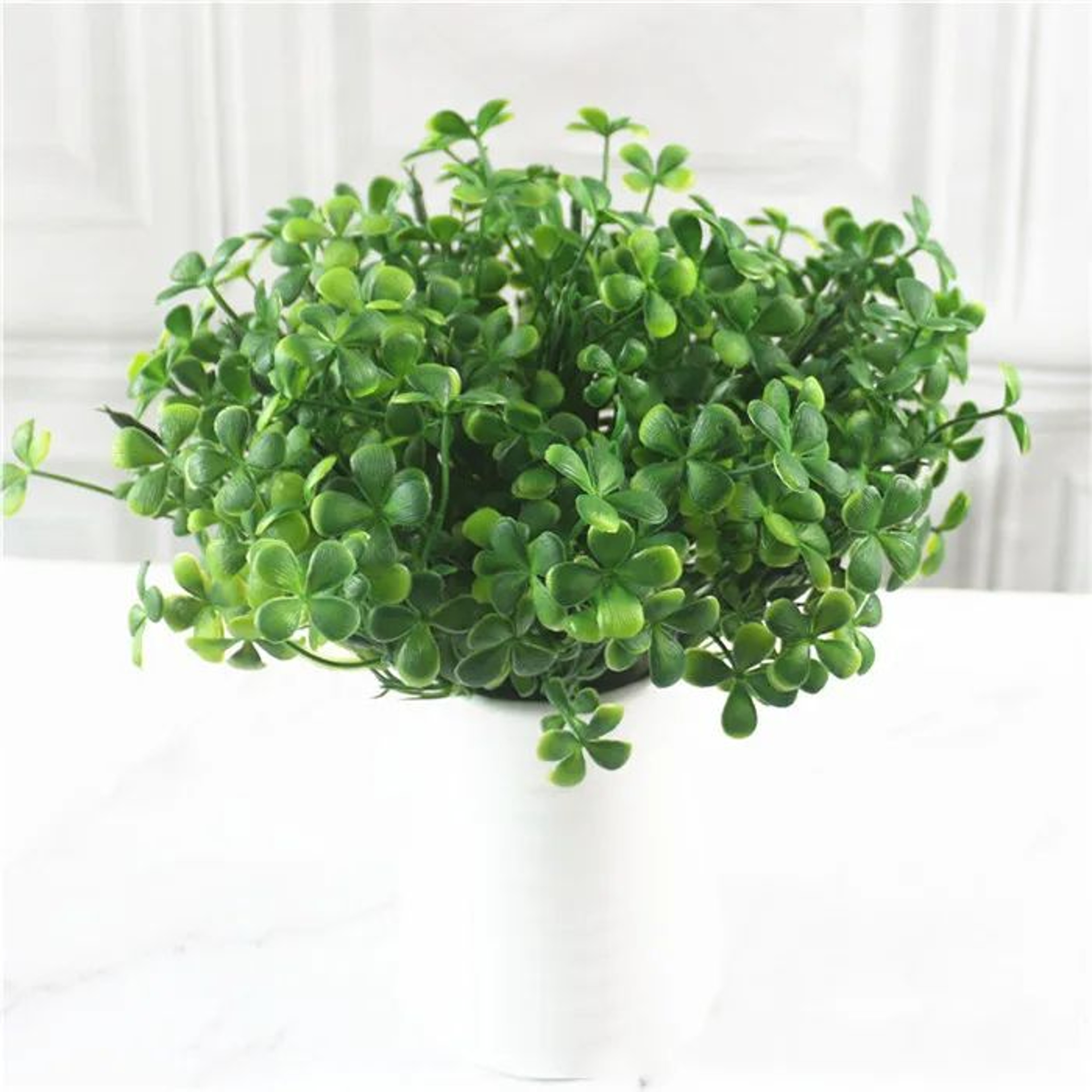 Artificial Fern Grass Plants  Realistic Green Leaf Faux Plants For Home Garden  Wedding Decor 18