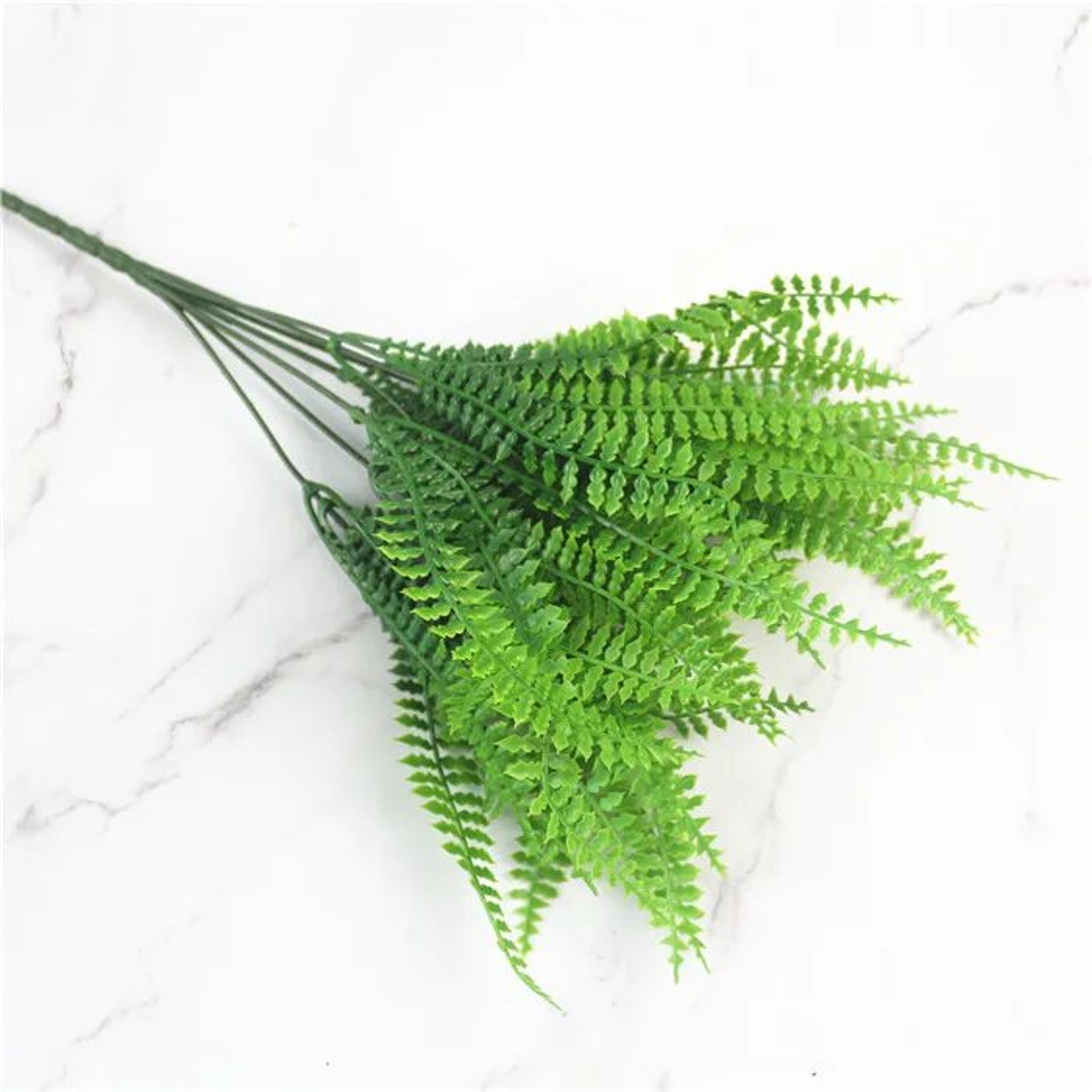 Artificial Fern Grass Plants  Realistic Green Leaf Faux Plants For Home Garden  Wedding Decor 21