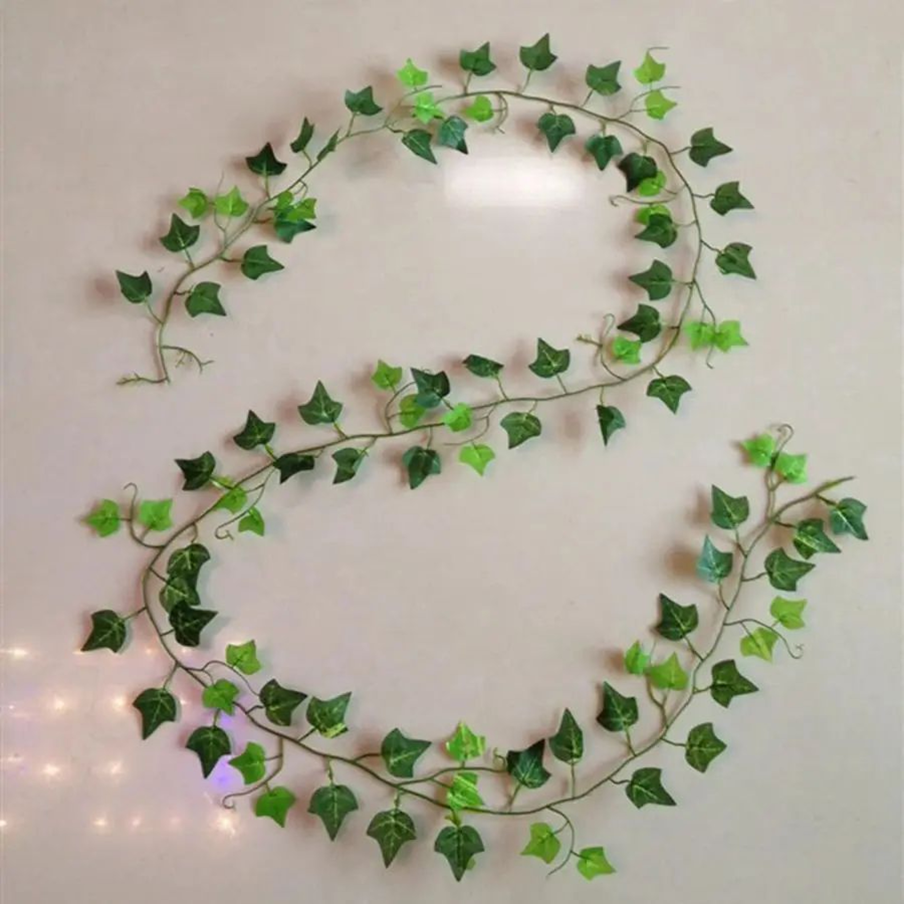 8268 In Artificial Hanging Ivy Garland  Silk Green Vine Leaves For Home Garden  Christmas Decor 13