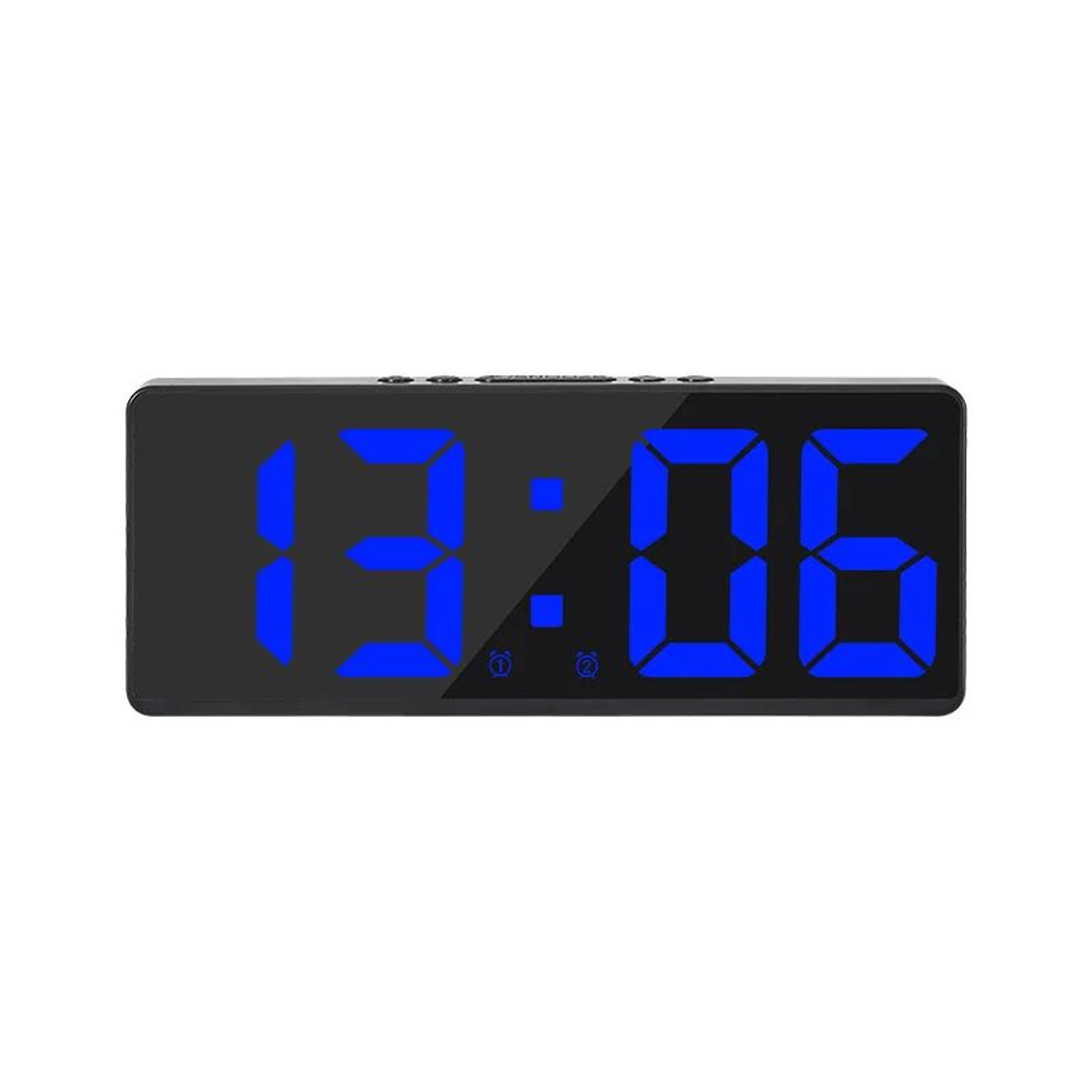Smart Voice Control LED Digital Alarm Clock  Dual Alarm Temperature Display Night Mode Desk Clock 11