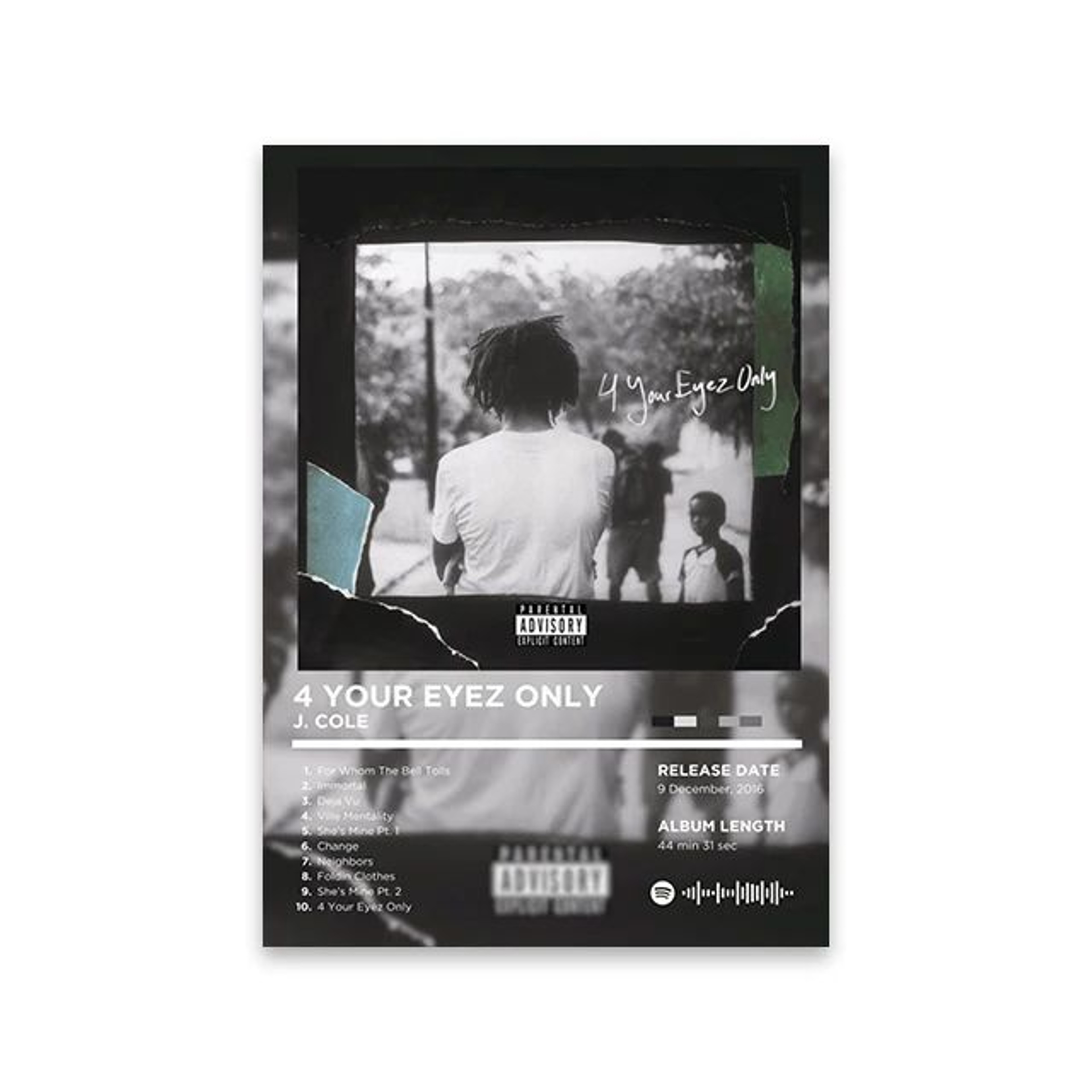 Retro Rapper Album Cover Canvas Wall Art  Hip Hop Music Poster Print For Room Decor 18