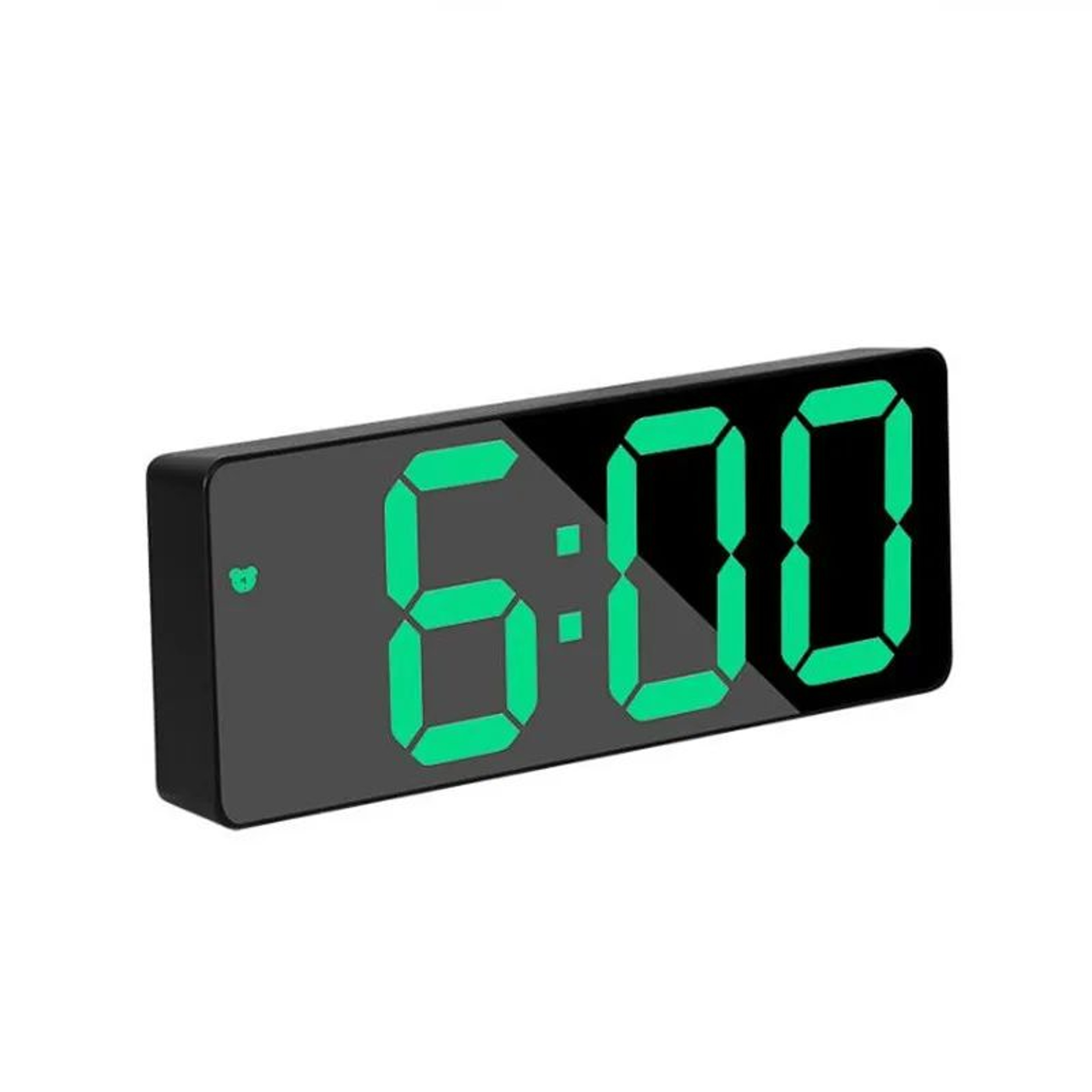 Modern LED Mirror Digital Alarm Clock  Voice Control Snooze Night Mode Desk Clock 9