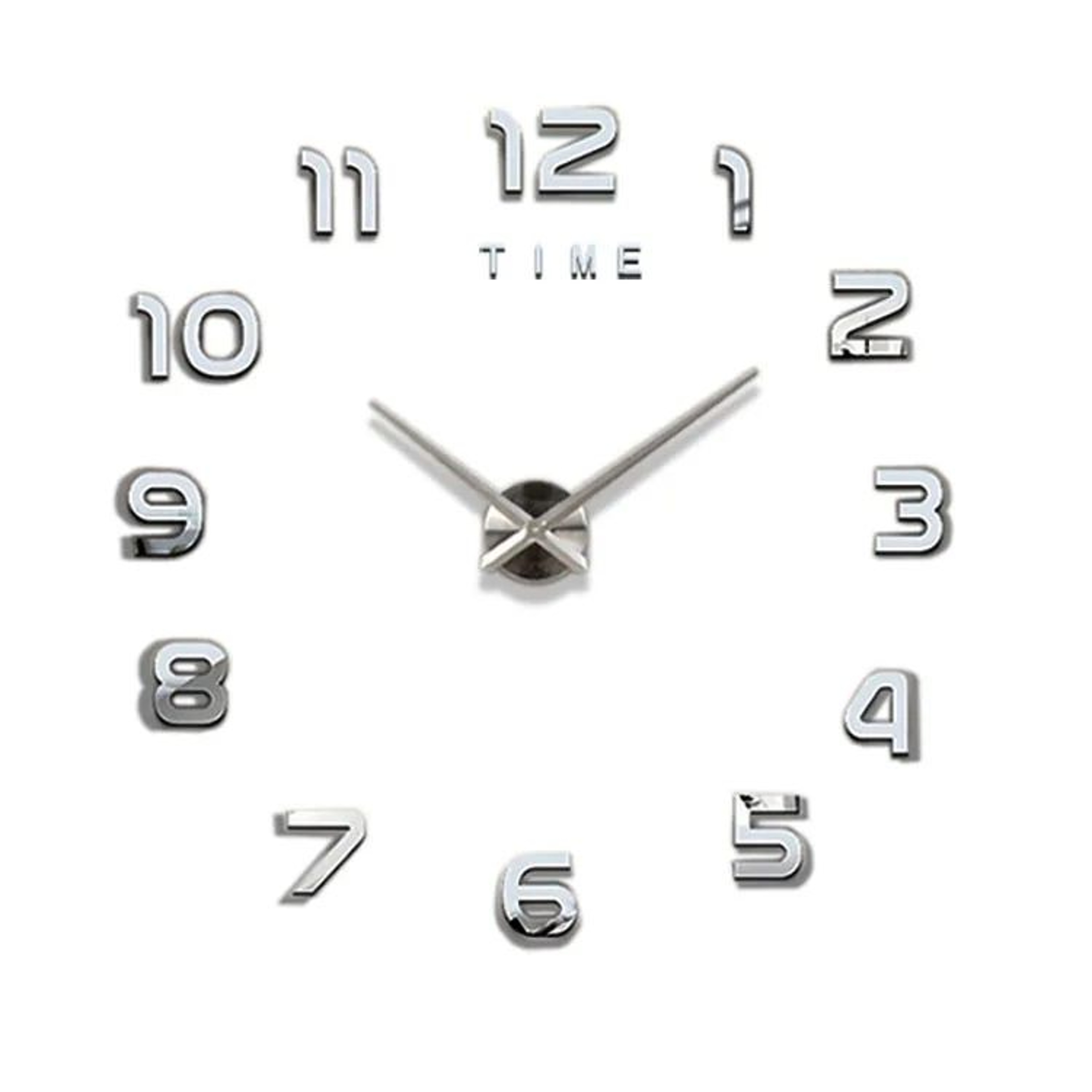 Modern 3D DIY Acrylic Mirror Wall Clock  Large Frameless Quartz Decorative Wall Clock 20