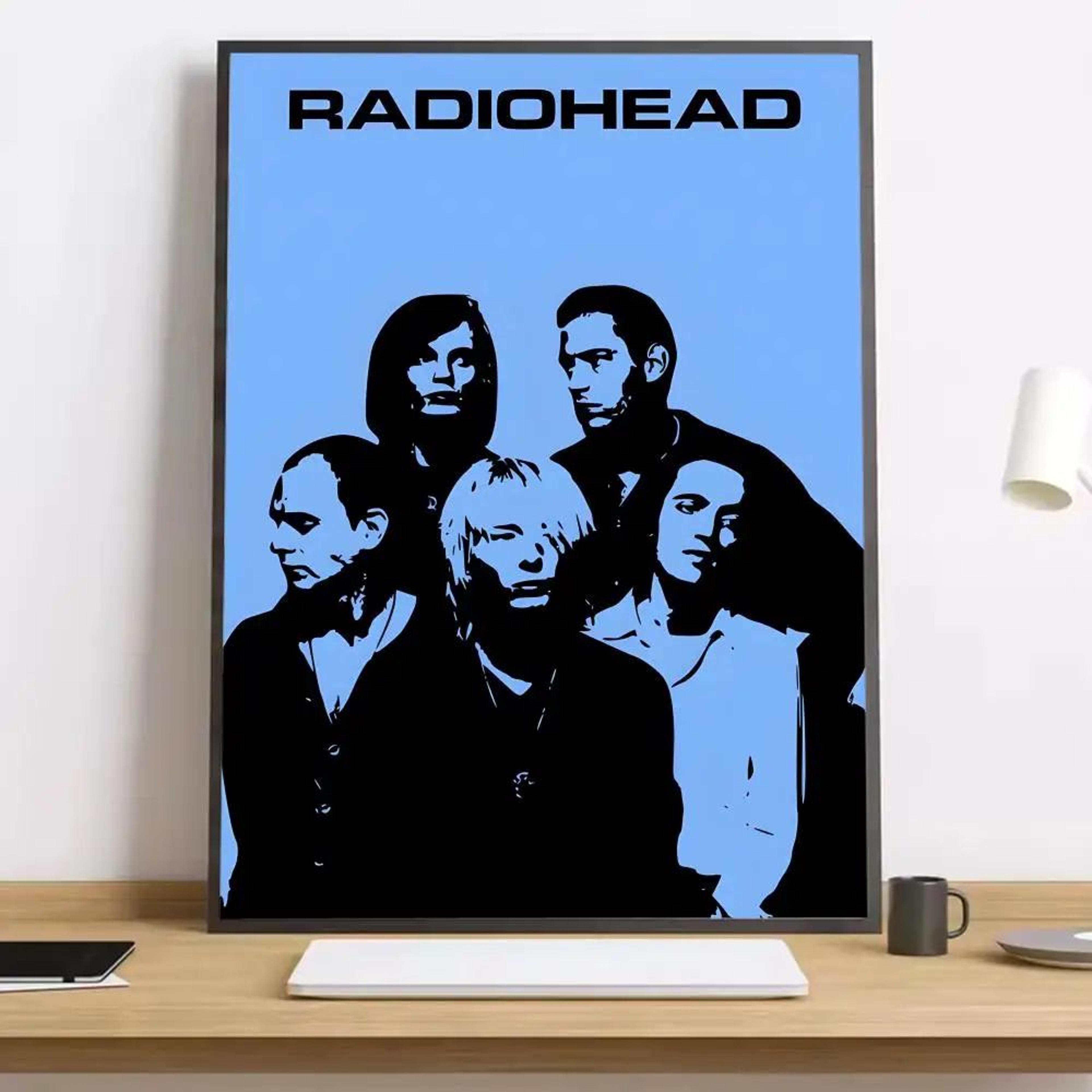 Radiohead Rainbow Canvas Poster  Aesthetic Band Calligraphy Wall Art For Room Decor 7