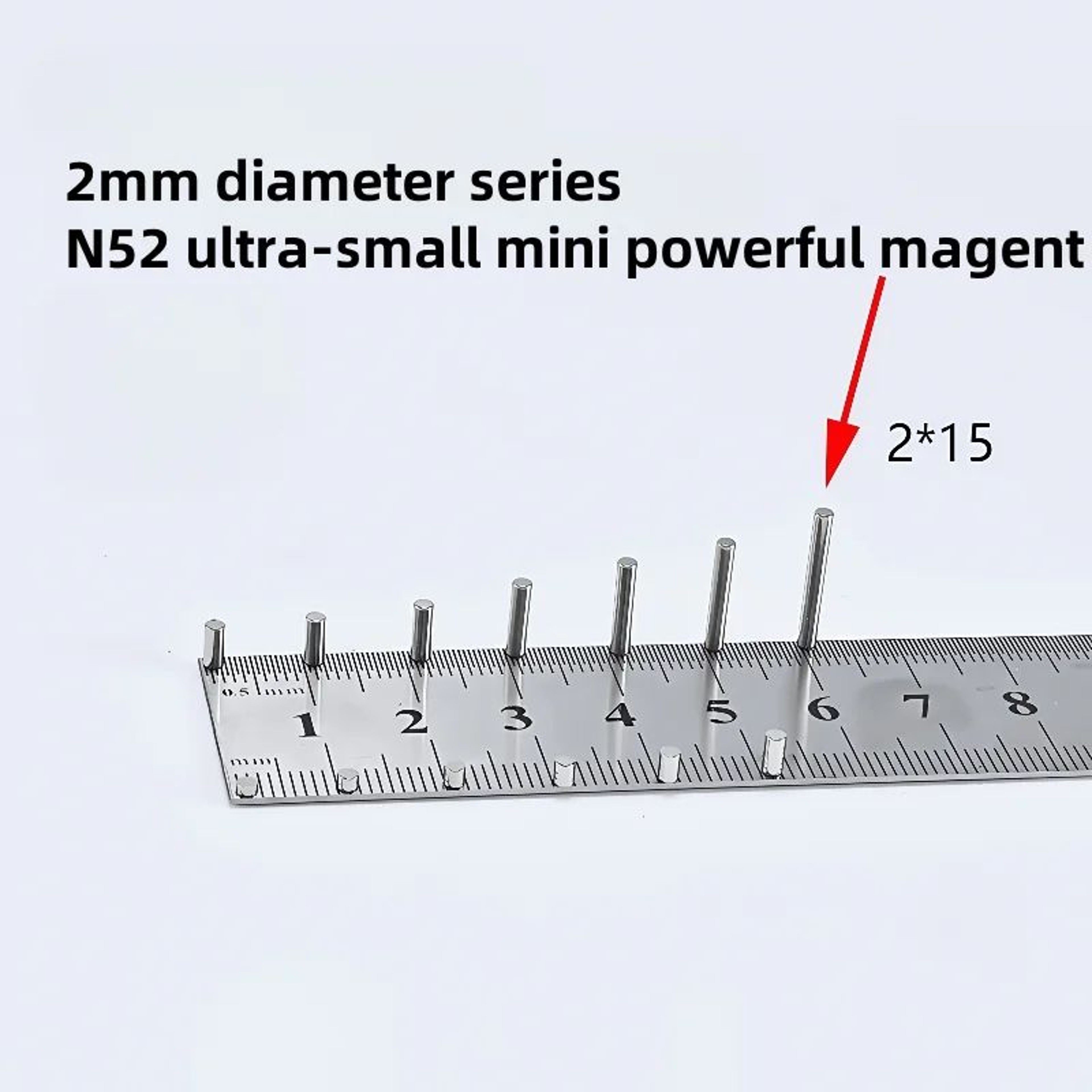 N52 Mini Round Neodymium Magnets Set 10PCS  UltraStrong Small Refrigerator Magnets 15