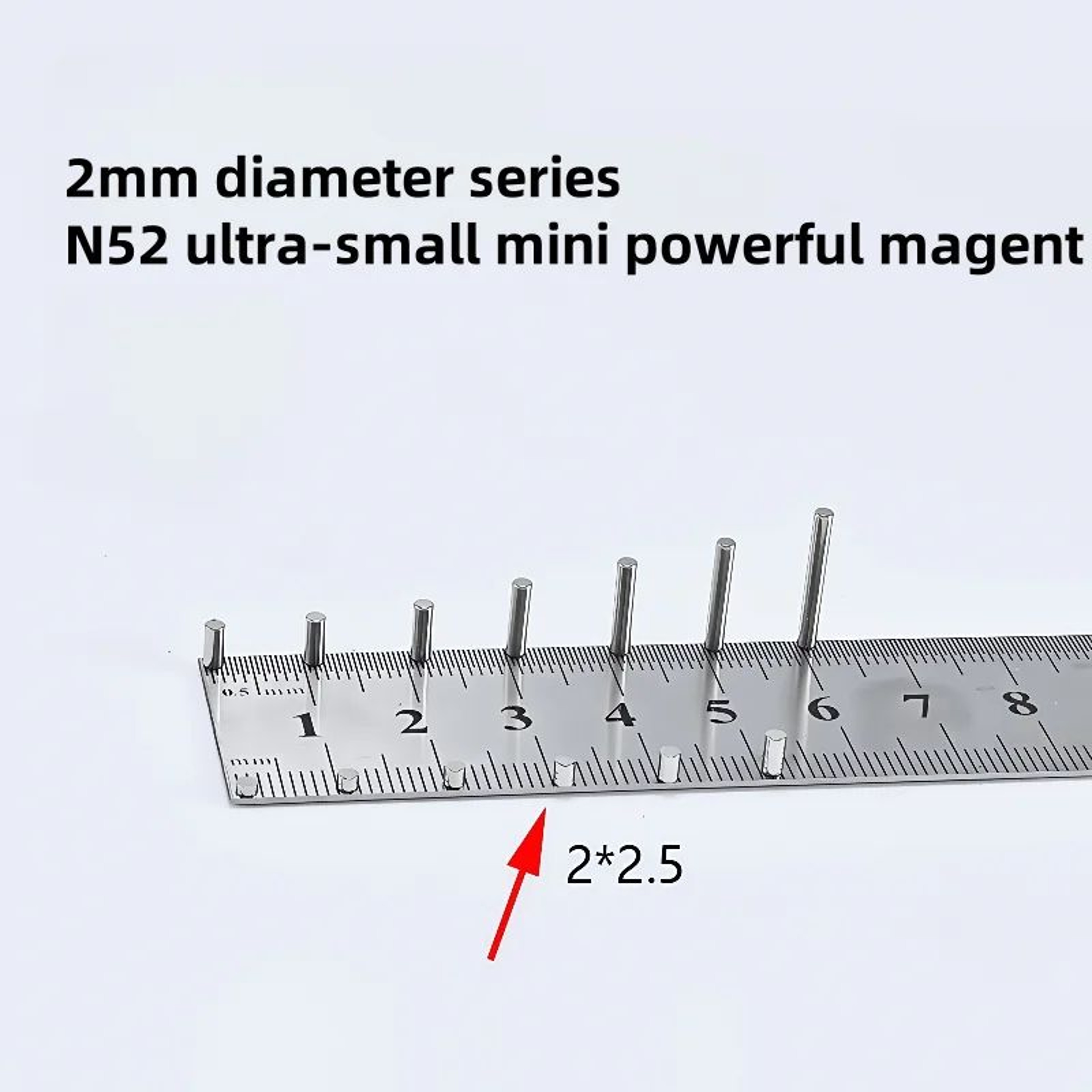 N52 Mini Round Neodymium Magnets Set 10PCS  UltraStrong Small Refrigerator Magnets 17