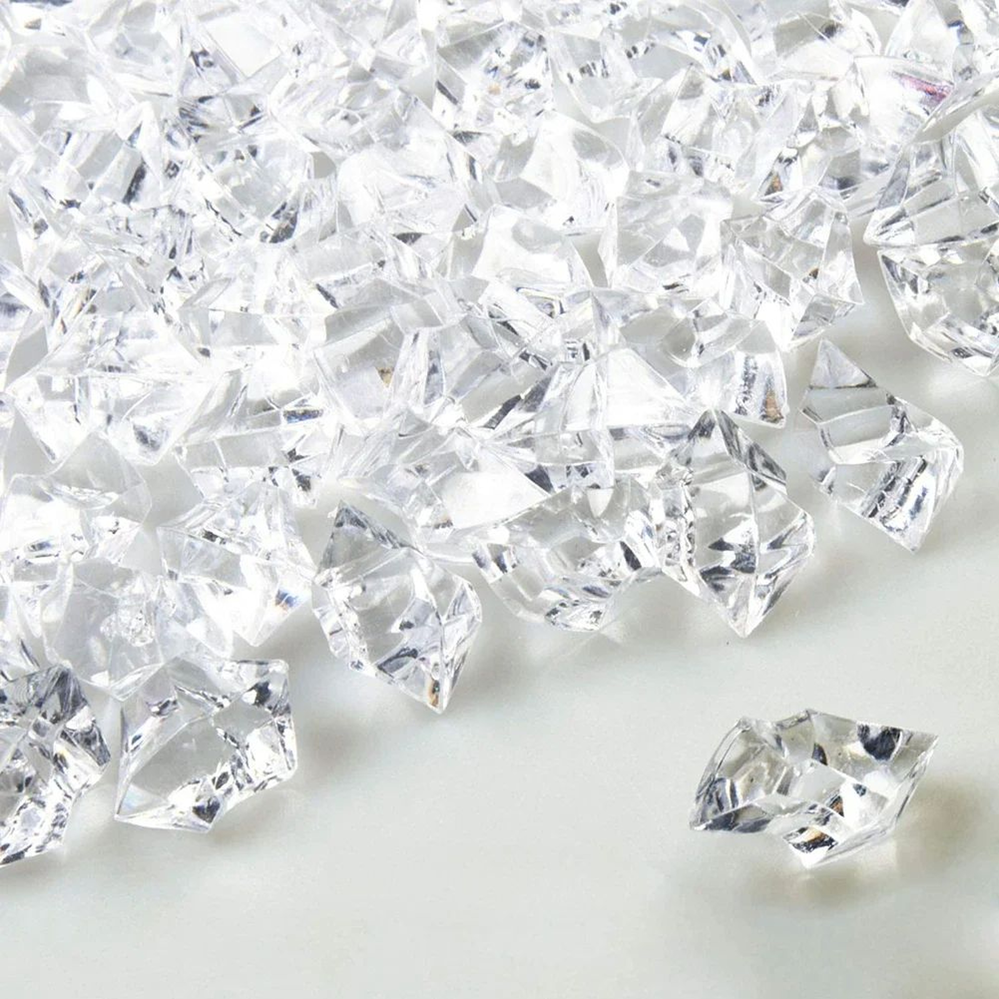 Crystal Clear Acrylic Crushed Ice Stones  Transparent Vase Filler For Wedding  Party Decor 10