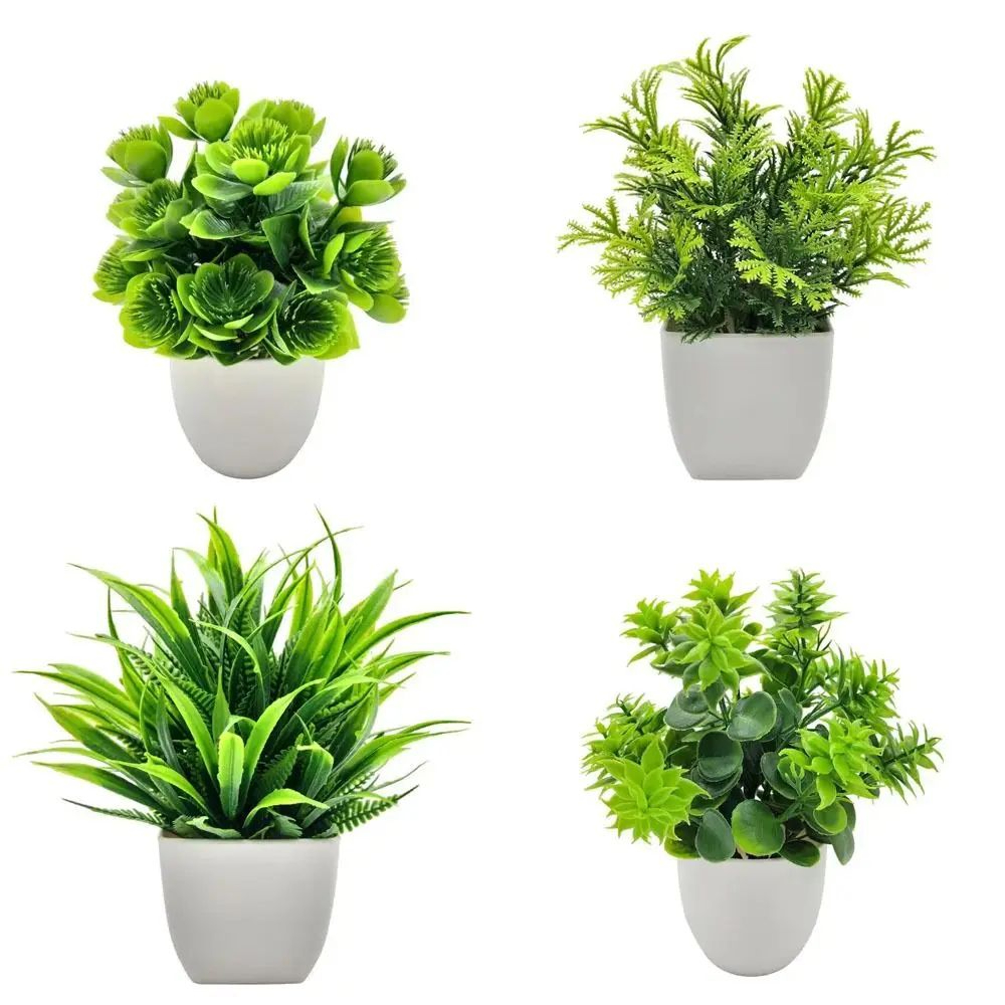 Mini Artificial Bonsai Plant Decor  Realistic Fake Potted Flower For Desk Home  Office Styling 4