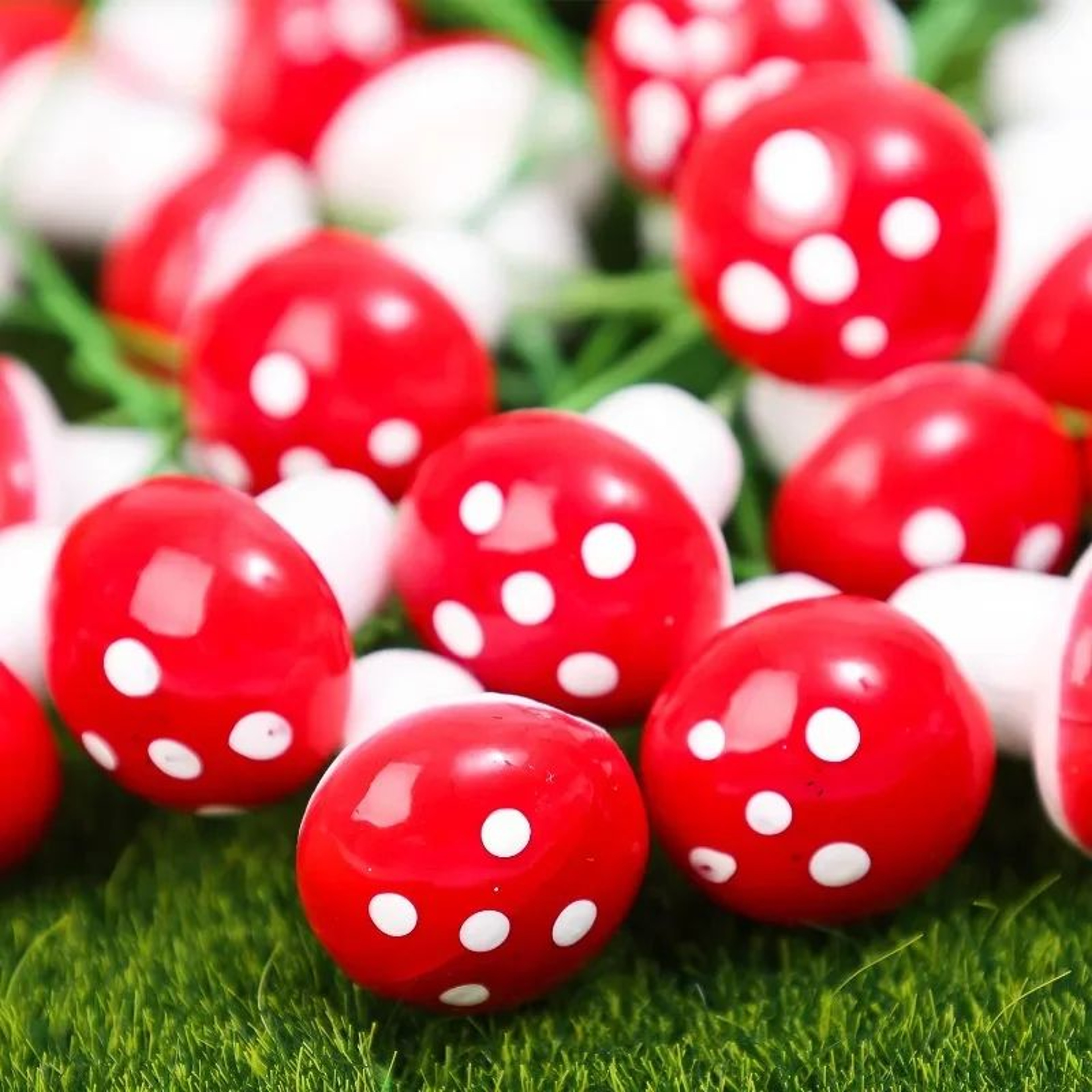 Mini Red Mushroom Fairy Garden Decor  Foam Miniature Mushrooms For DIY Terrarium  Bonsai Crafts 4