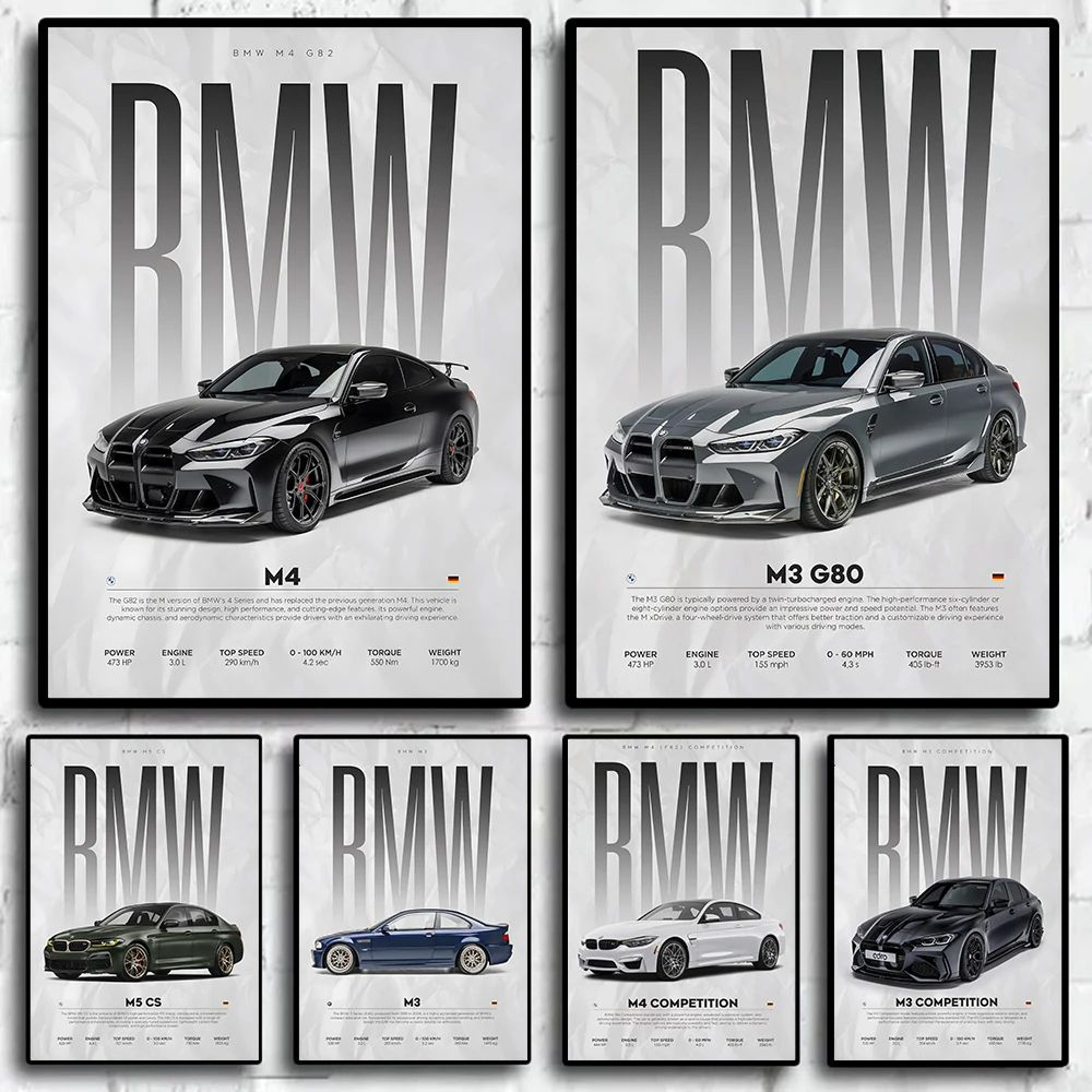Modern Black Sports Car Canvas Wall Art  Famous Racing Car Poster Print For Living Room Decor 3