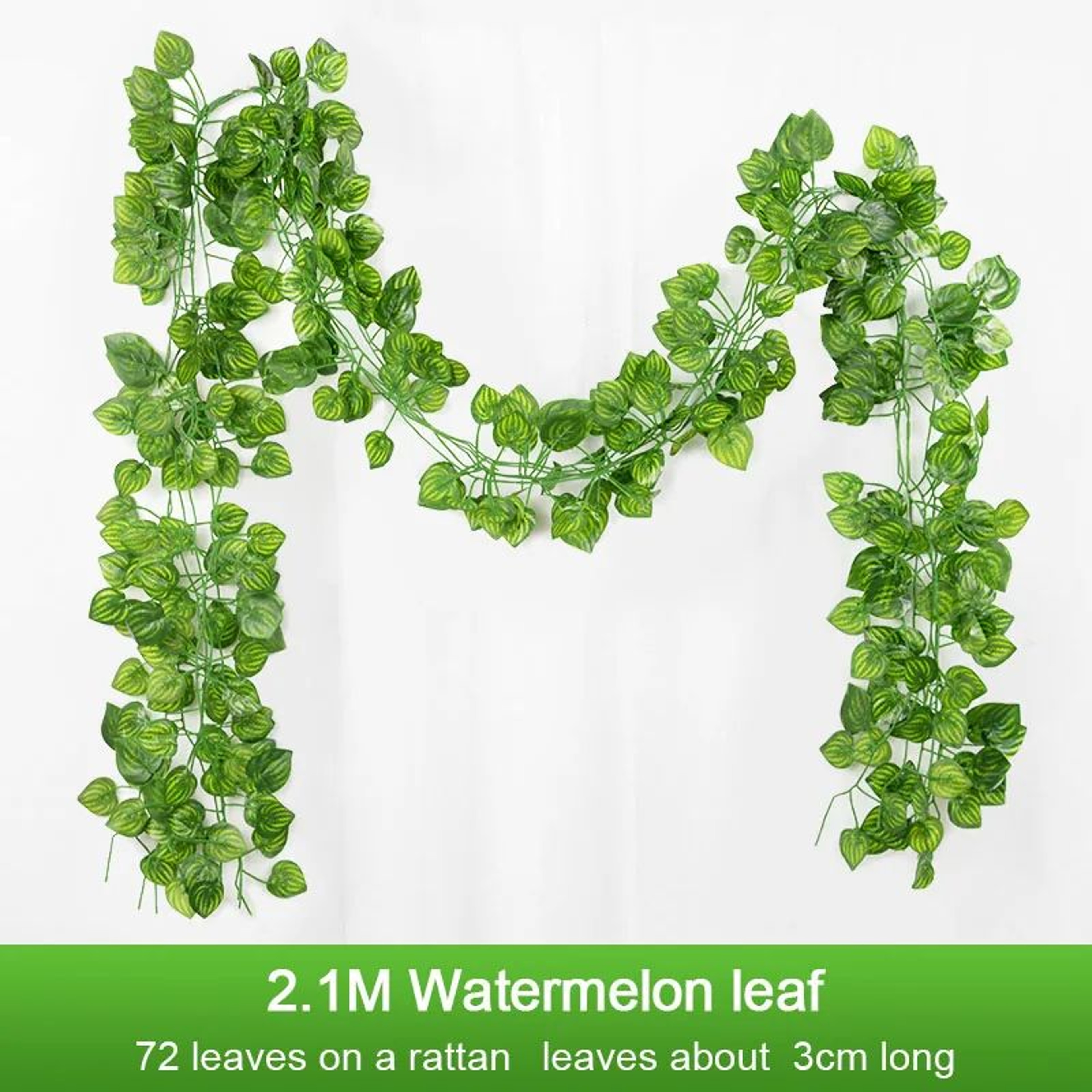 689 Ft Artificial Ivy Leaf Garland  Realistic Green Silk Vine For Wall Wedding  Home Decor 6