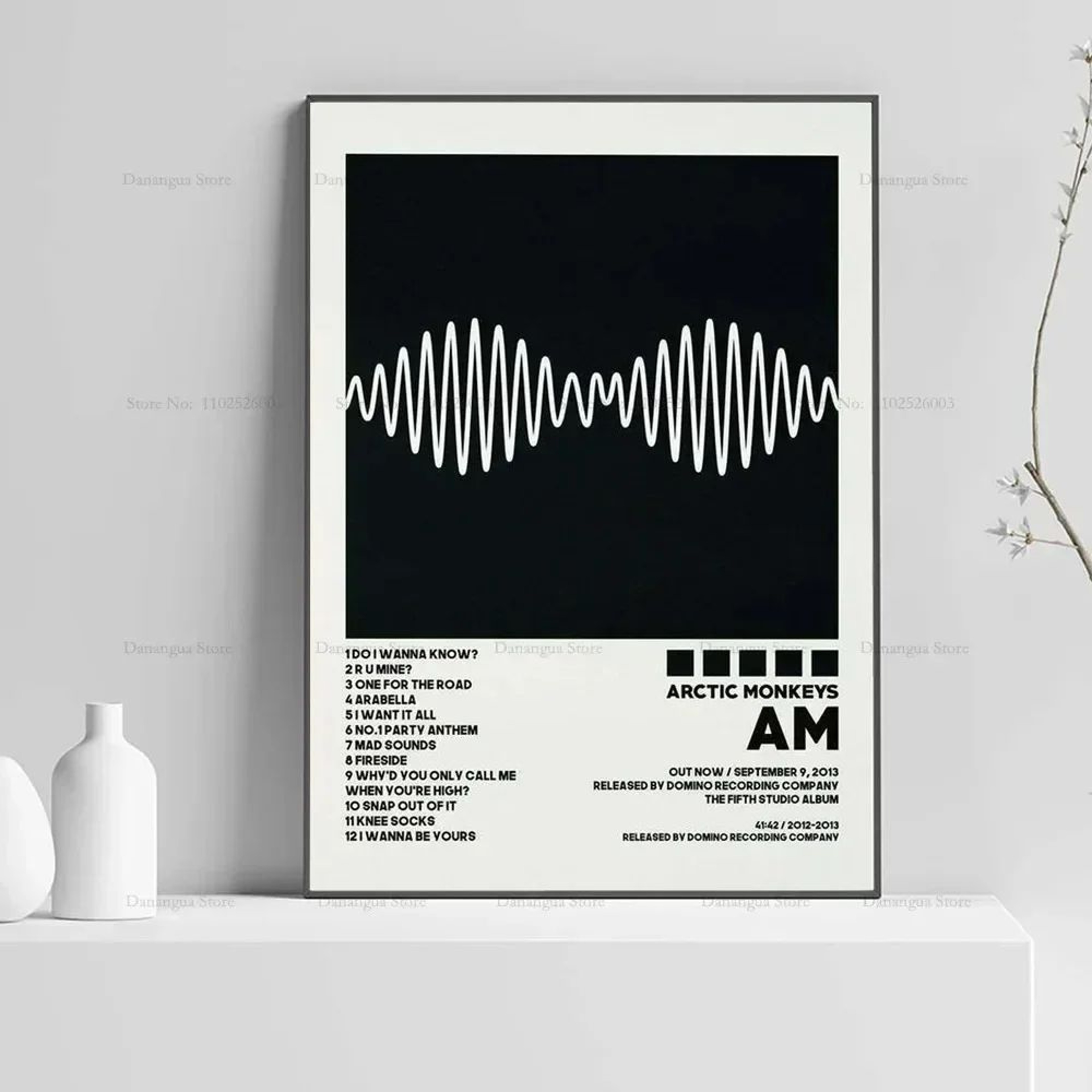 Arctic Monkeys Album Cover Canvas Wall Art  Favourite Worst Nightmare  The Car Poster Print Decor 0