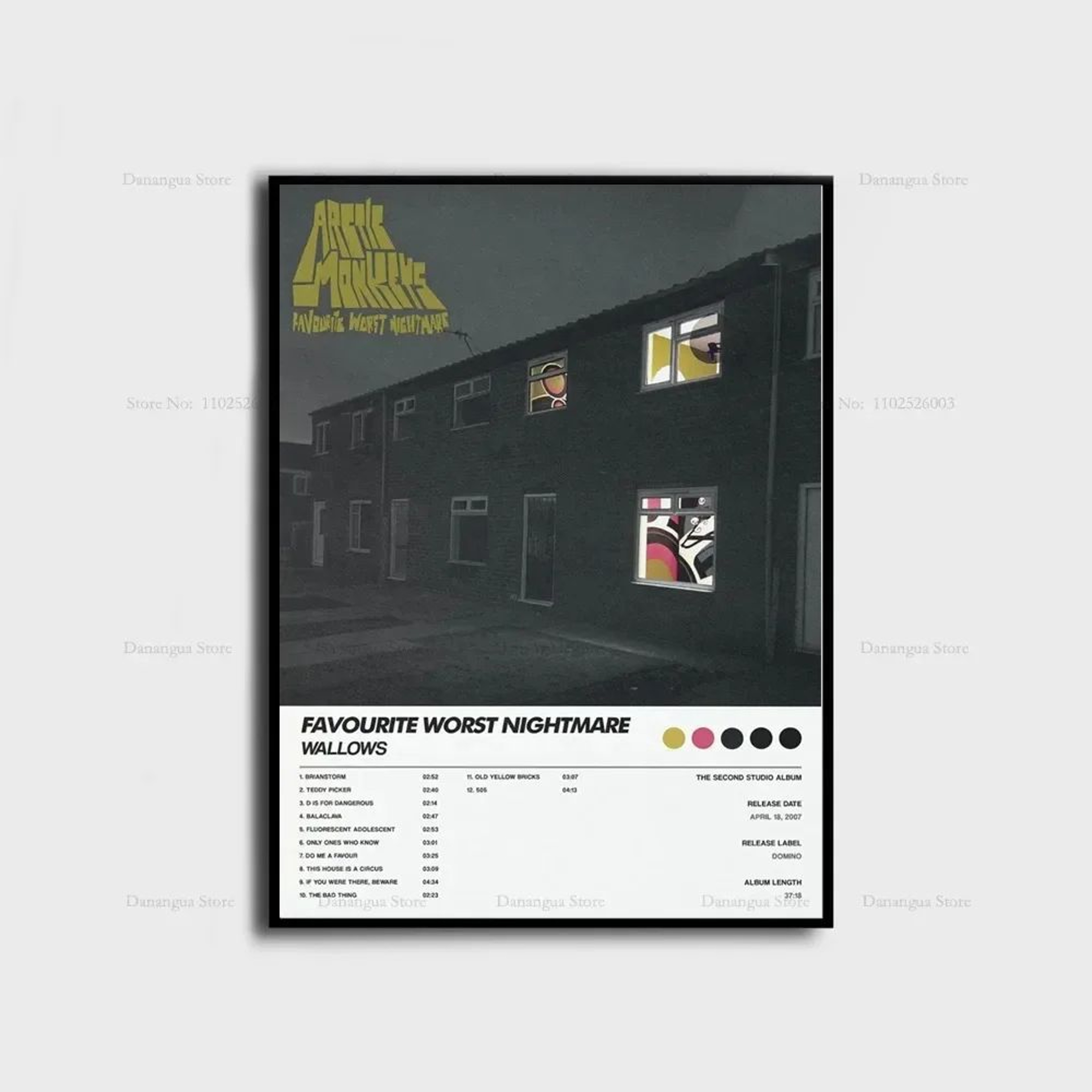 Arctic Monkeys Album Cover Canvas Wall Art  Favourite Worst Nightmare  The Car Poster Print Decor 20