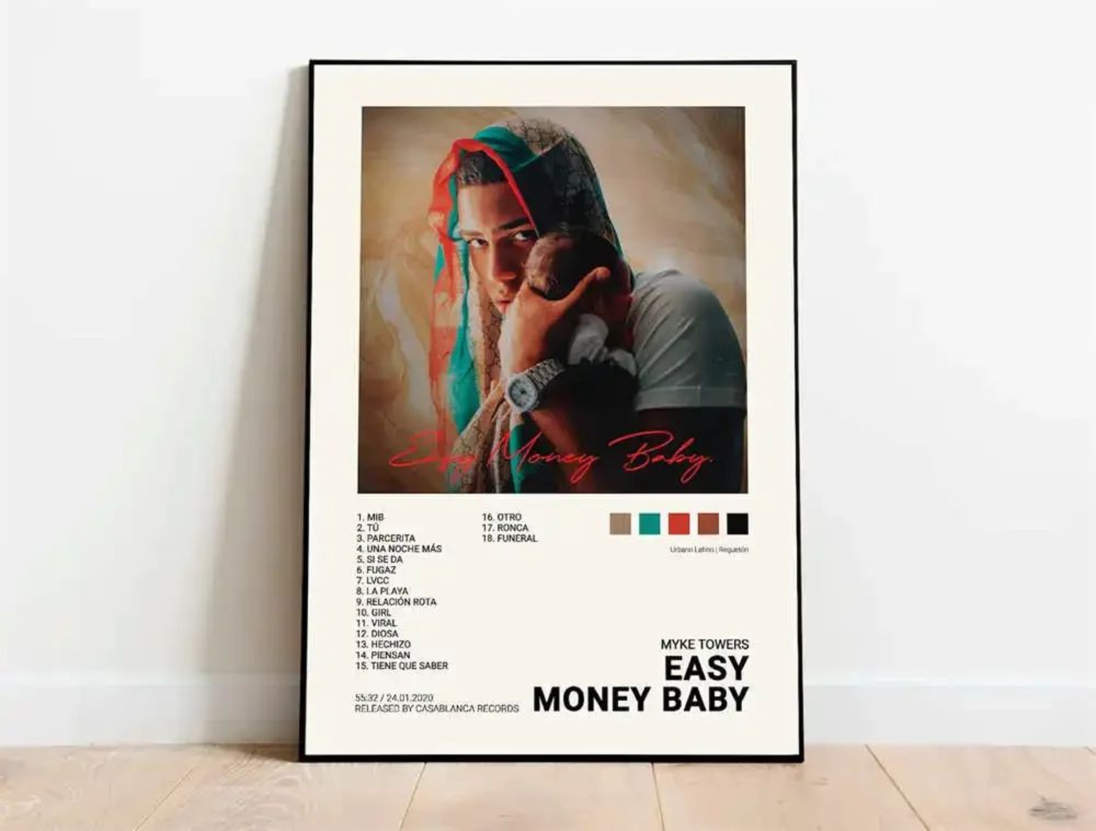 Latin Urban Music Canvas Wall Art  Quevedo Mora Feid  Rauw Alejandro Poster Print Decor 19