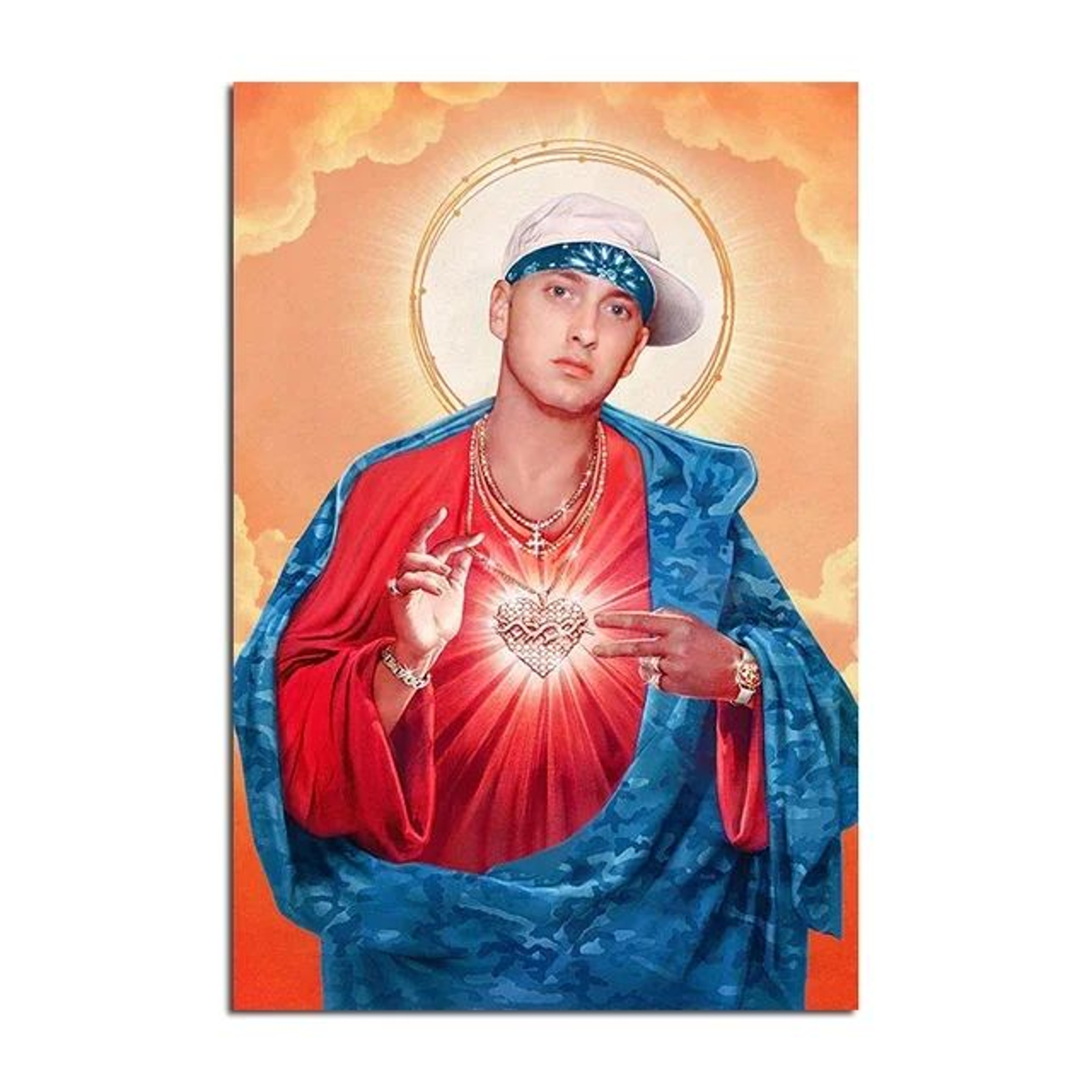 Eminem Rap Legend Canvas Wall Art  Modern HipHop Music Poster For Room Decor 11