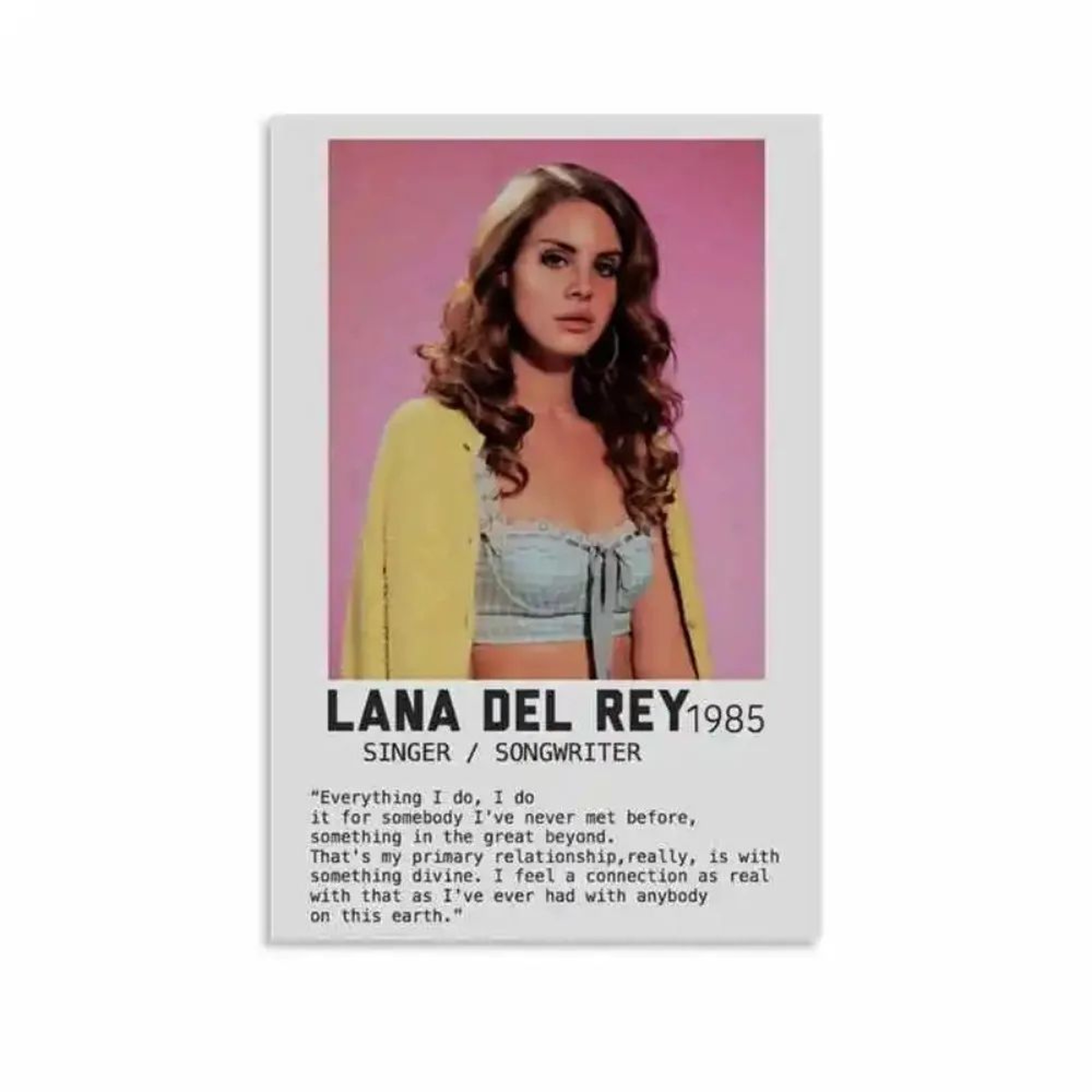 Lana Del Rey Aesthetic Canvas Wall Art  Vintage Music Album Poster For Room Decor 27