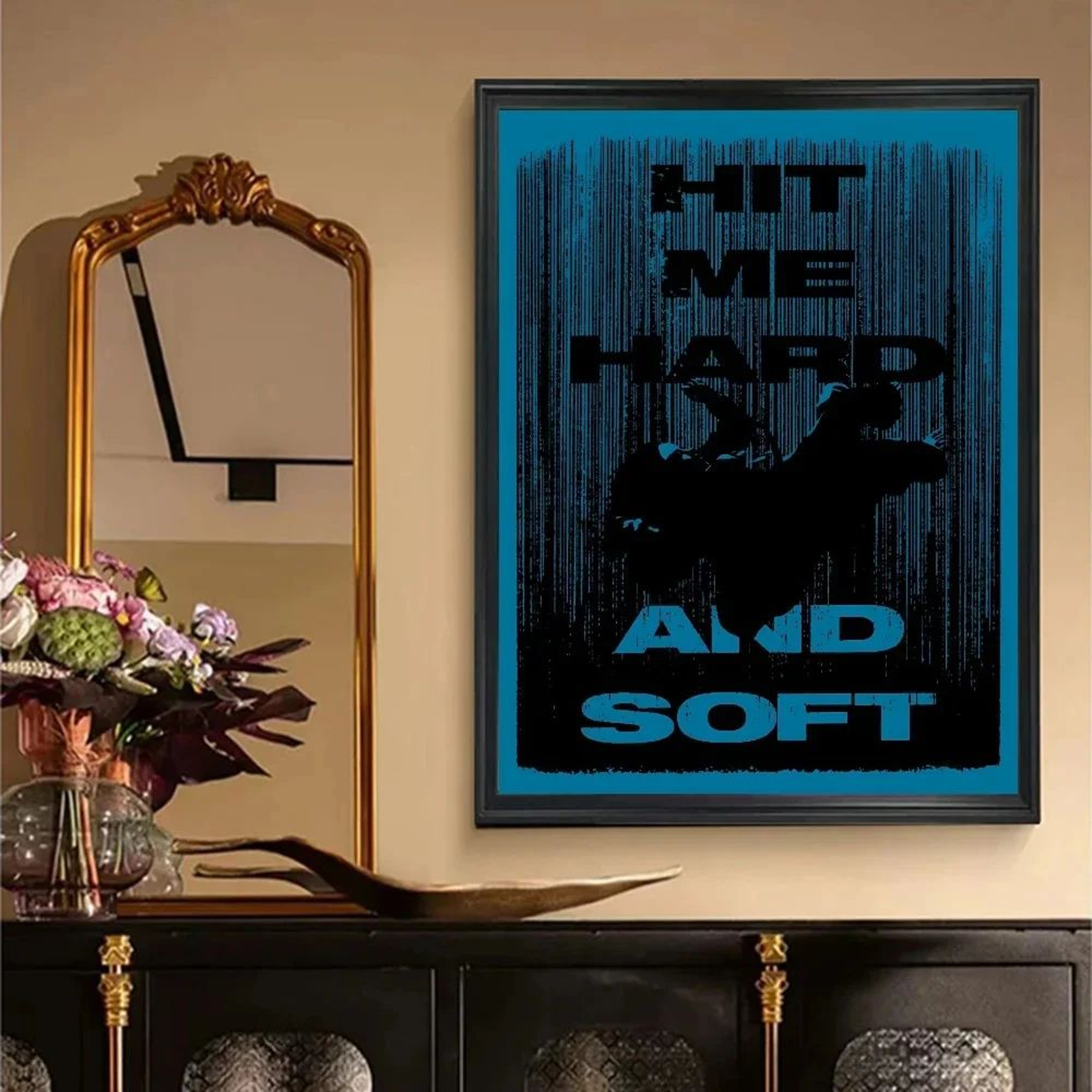 Vintage BillieInspired Hit Me Hard  Soft Kraft Poster Set  Retro Aesthetic Sticky Wall Decor 6