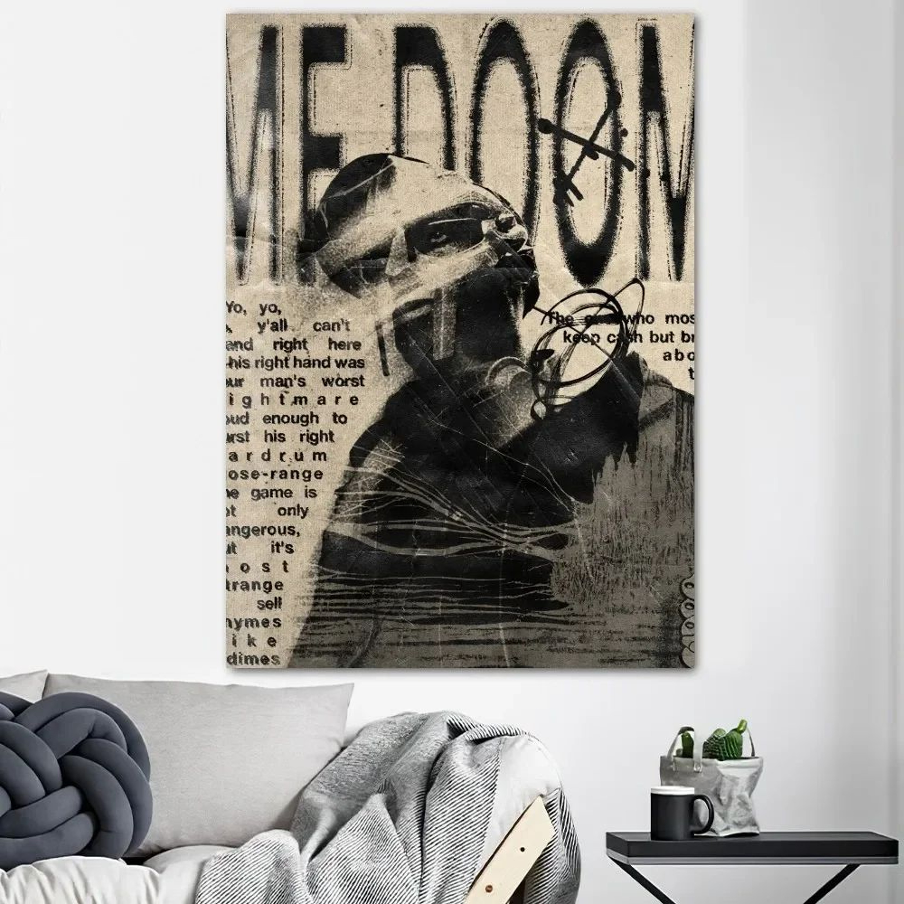 MF DOOM Inspired Album Cover Canvas Wall Art  HD Music Poster For Room  Office Decor 10