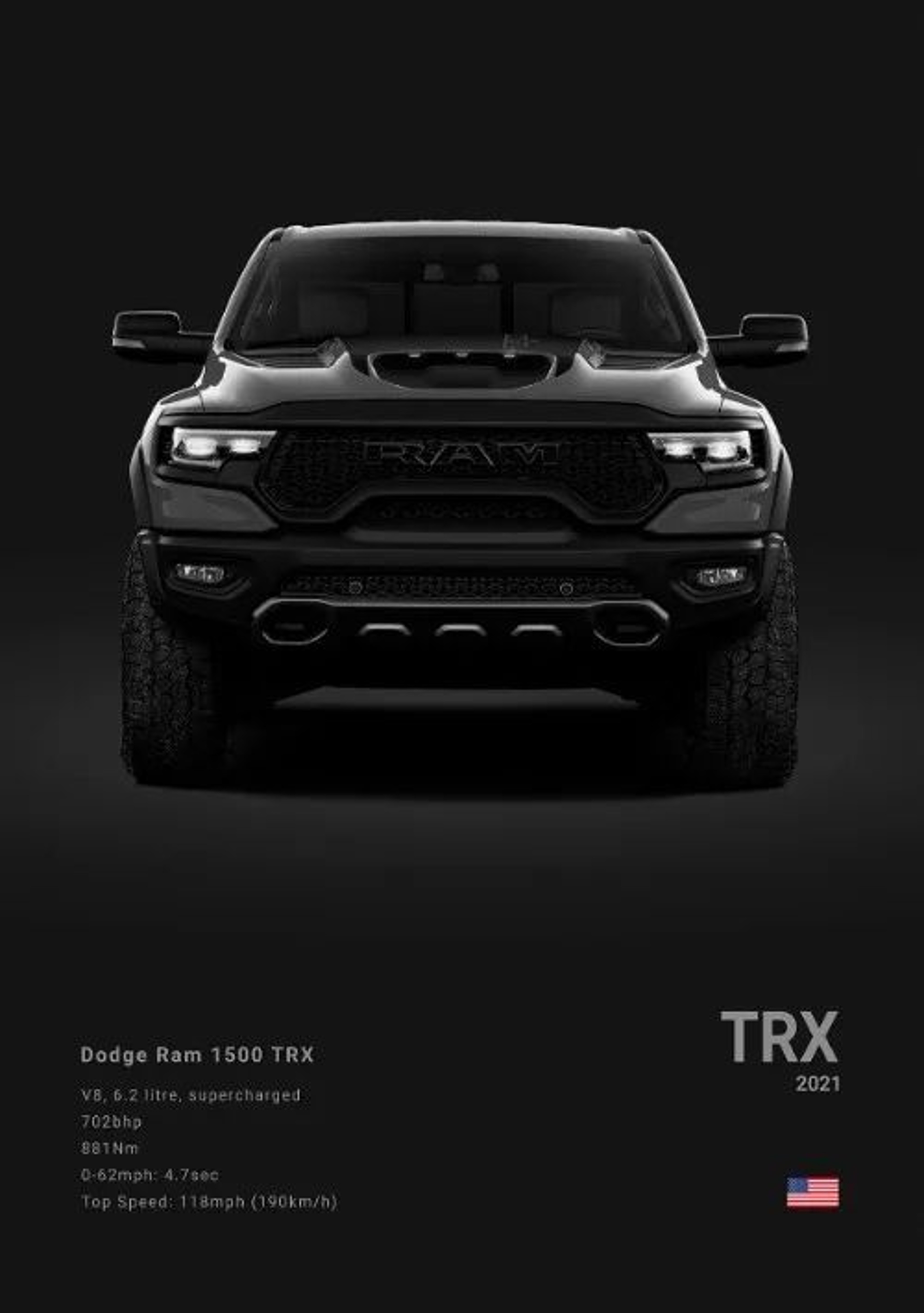 Dodge Challenger SRT Hellcat Redeye Canvas Poster  Sports Car Wall Art For Office  Living Room Deco 16