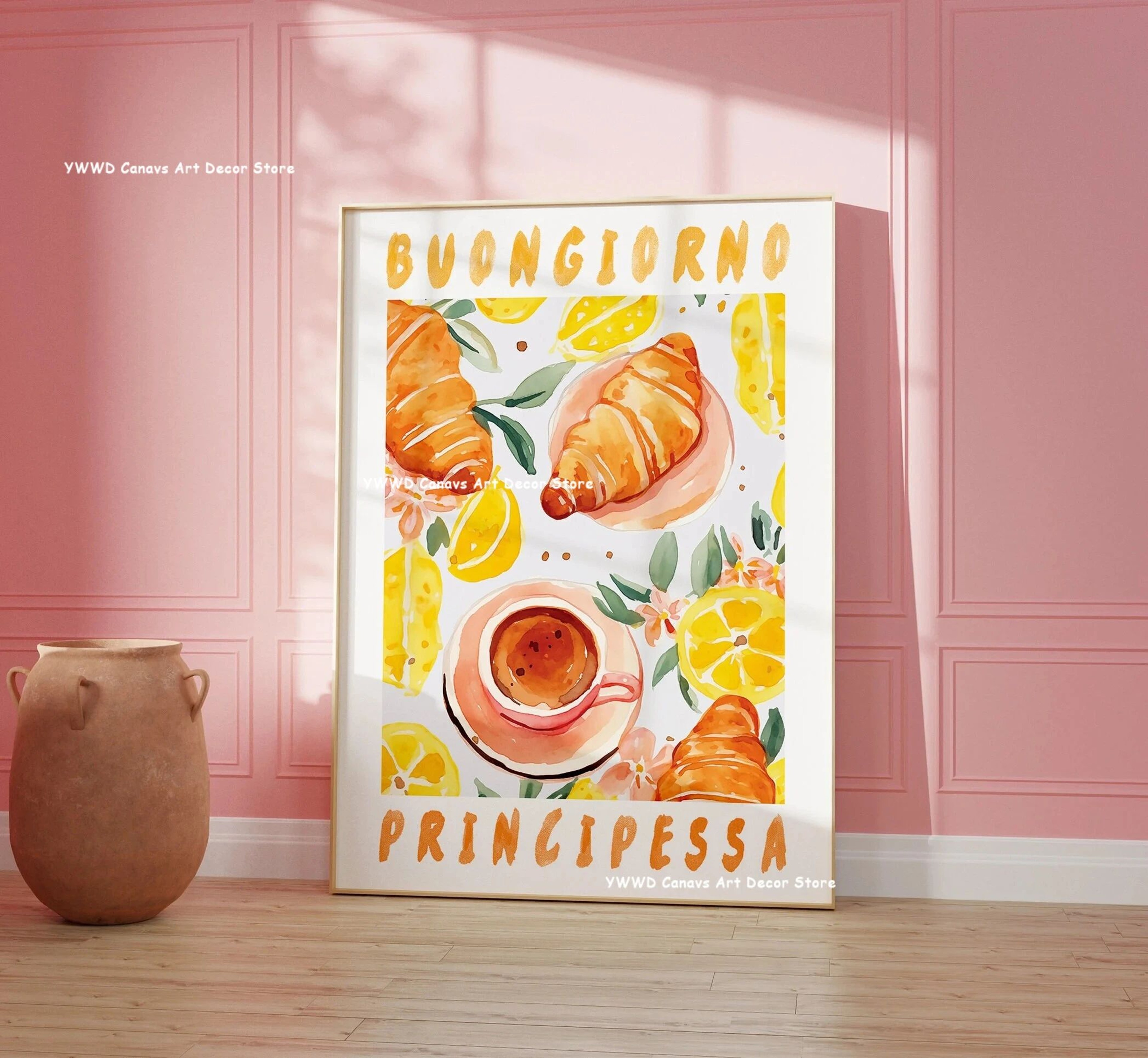 Buongiorno Espresso Canvas Print  Coffee Kitchen Wall Art Poster For Cafe  Modern Home Decor 2
