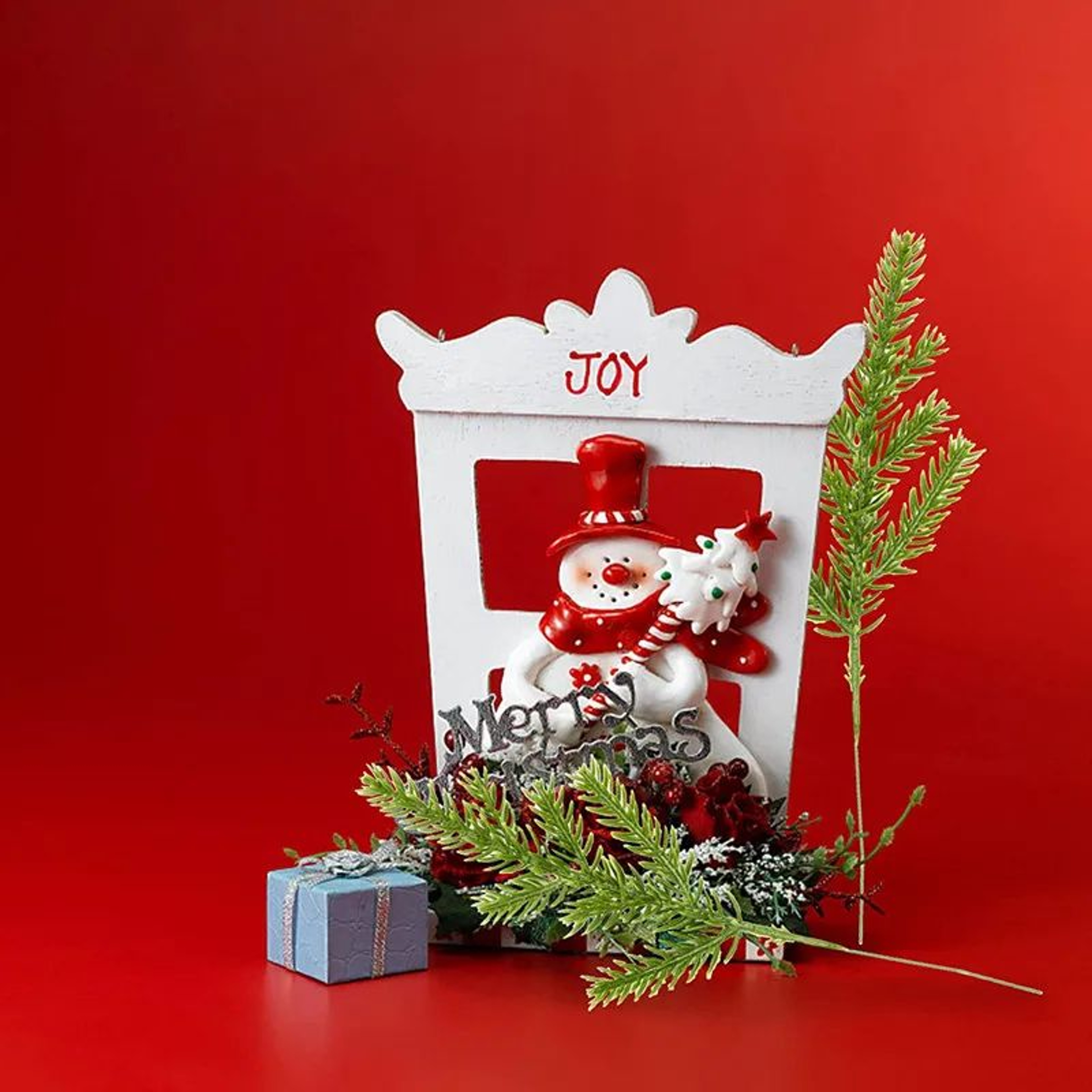 Artificial Pine Branches 2pcs  Christmas Greenery Stems For Garland Wreath  Holiday Decor 1