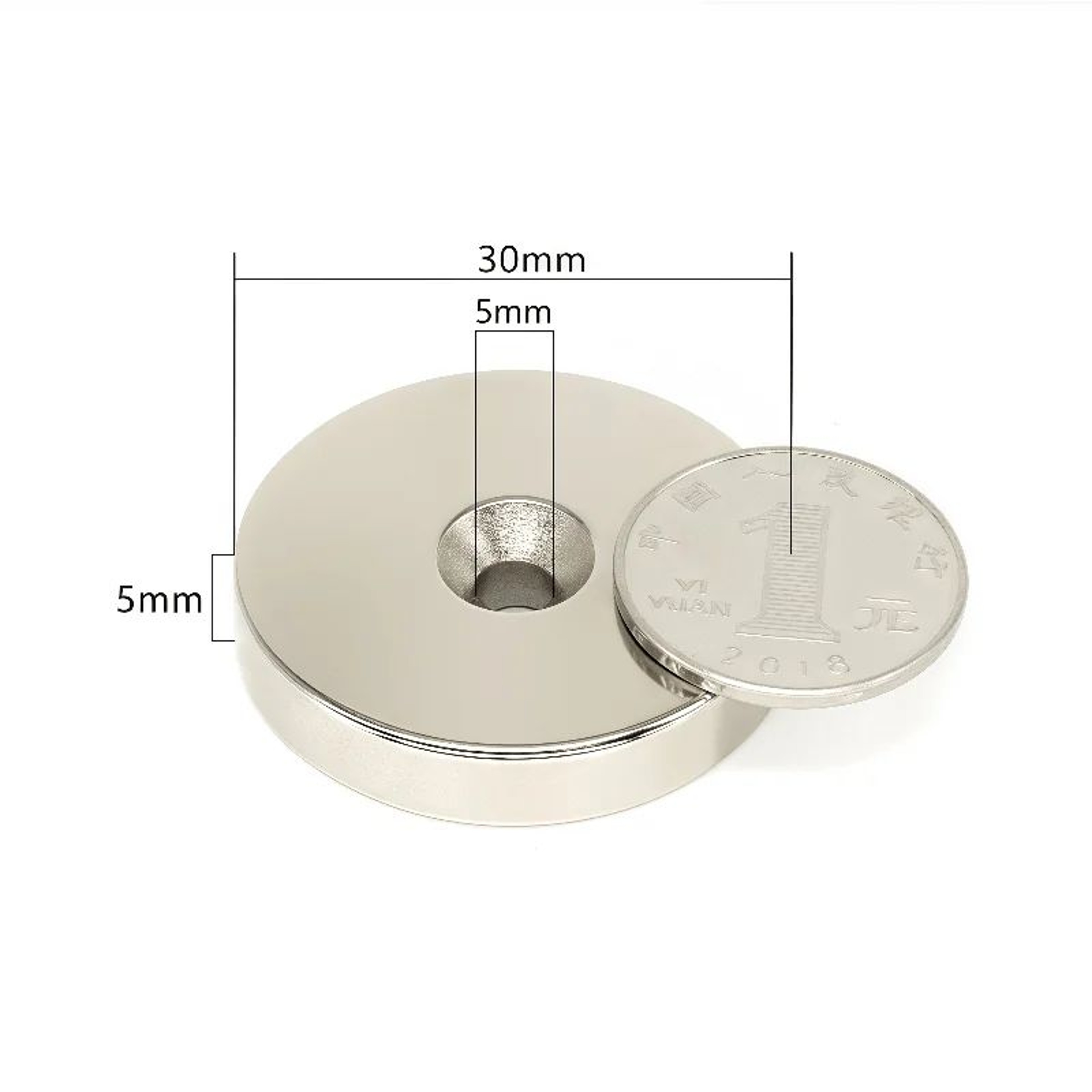 N52 Neodymium Countersunk Magnets 10pcs  Heavy Duty 30mm Strong Rare Earth Mounting Magnets 3