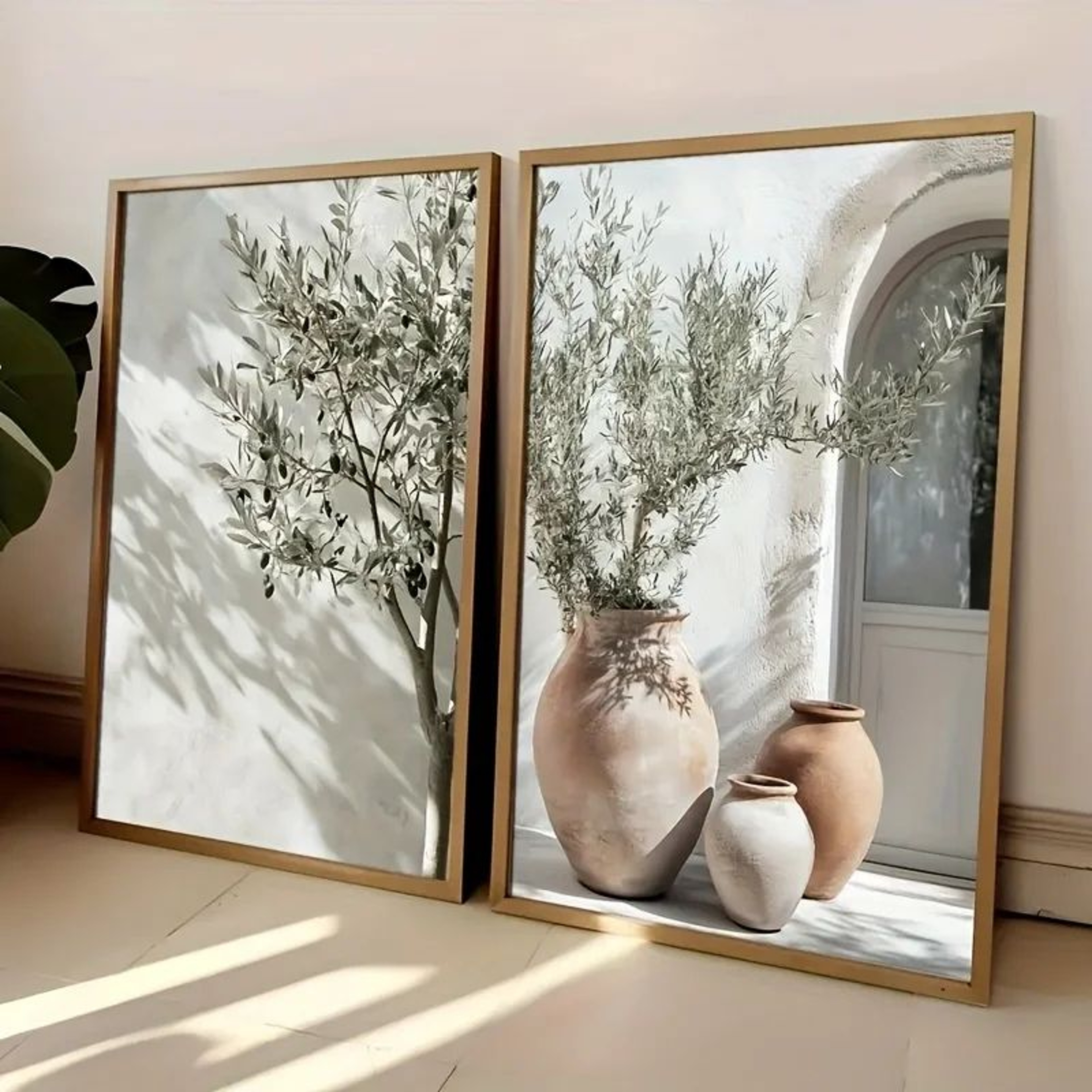 Retro Olive Tree  Lemon Canvas Poster  Elegant Botanical Vase Wall Art For Living Room  Bedroom Dec 2
