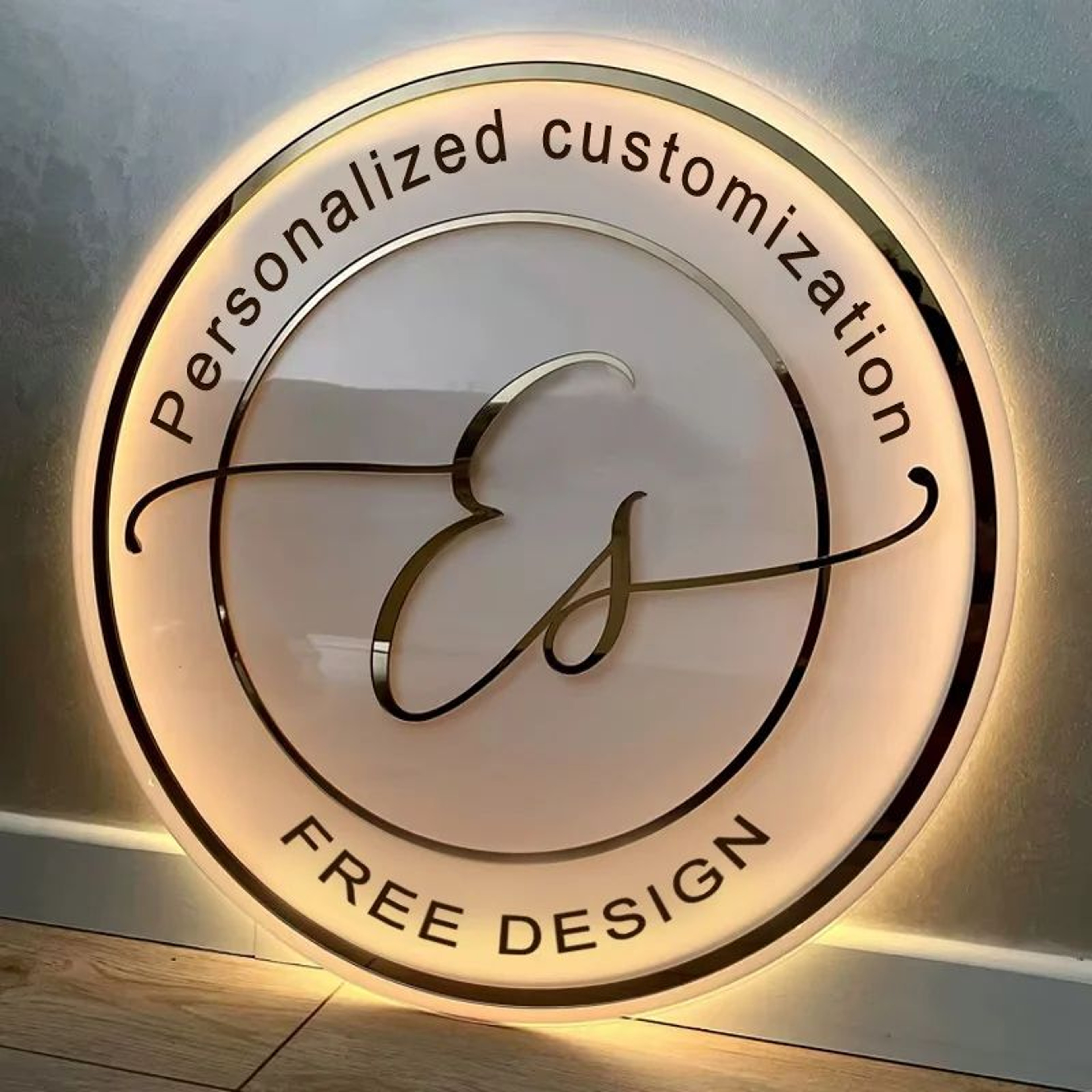 Custom Acrylic LED Neon Logo Sign  Personalized 3D Business Wall Light For Salon Office  Store Bran