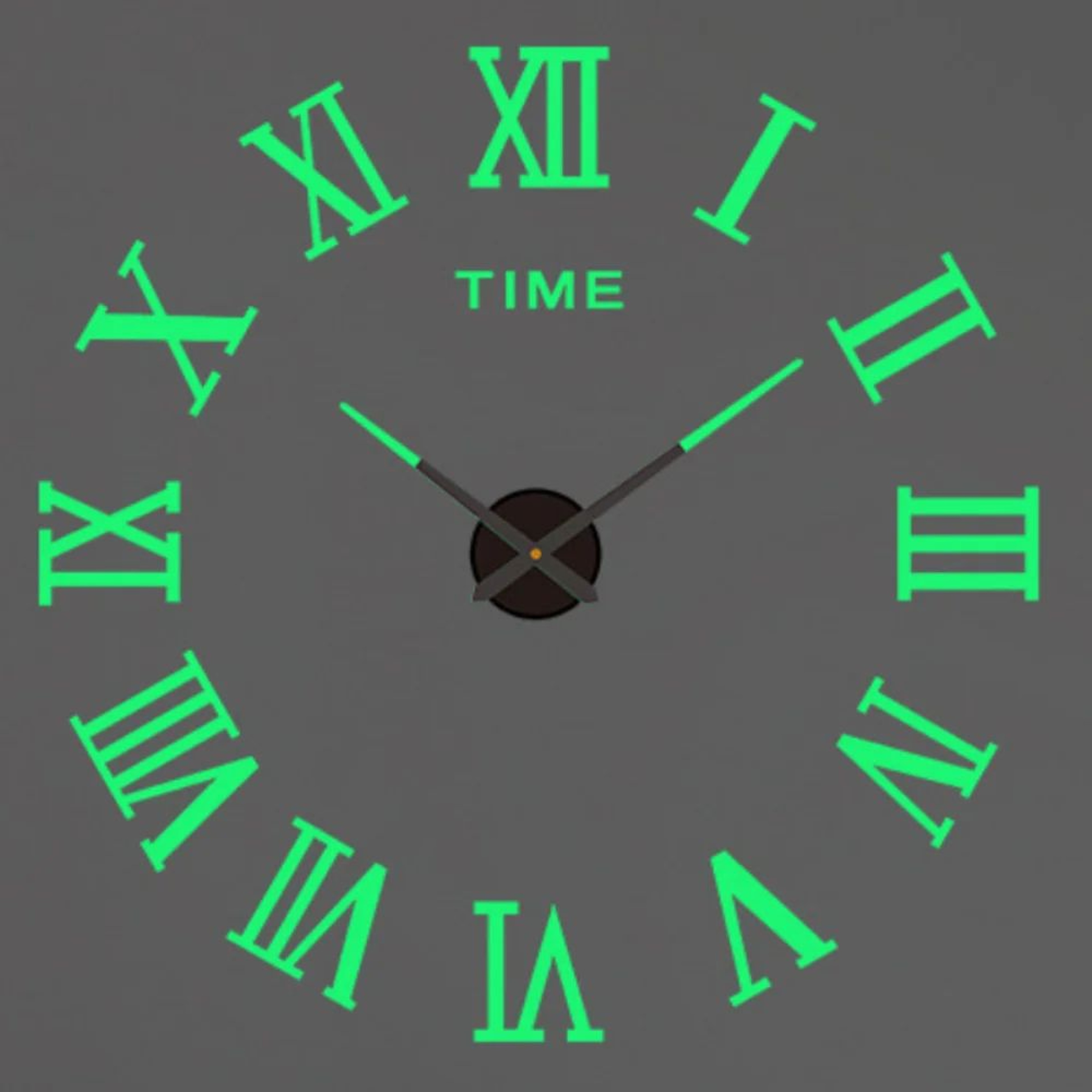 Modern 3D DIY Wall Clock  Large Acrylic Mirror Sticker Quartz Clock For Living Room Home Decor 12