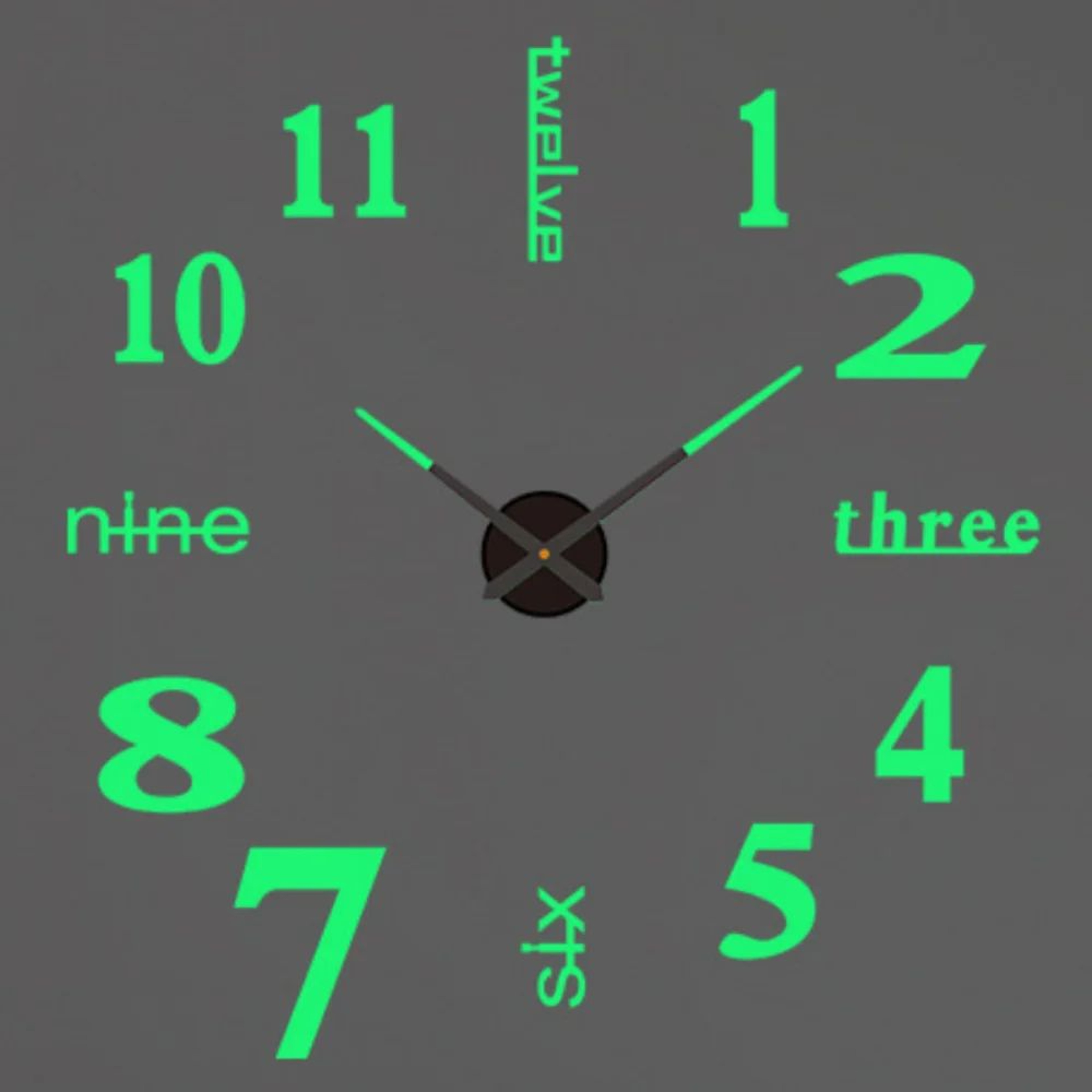 Modern 3D DIY Wall Clock  Large Acrylic Mirror Sticker Quartz Clock For Living Room Home Decor 20