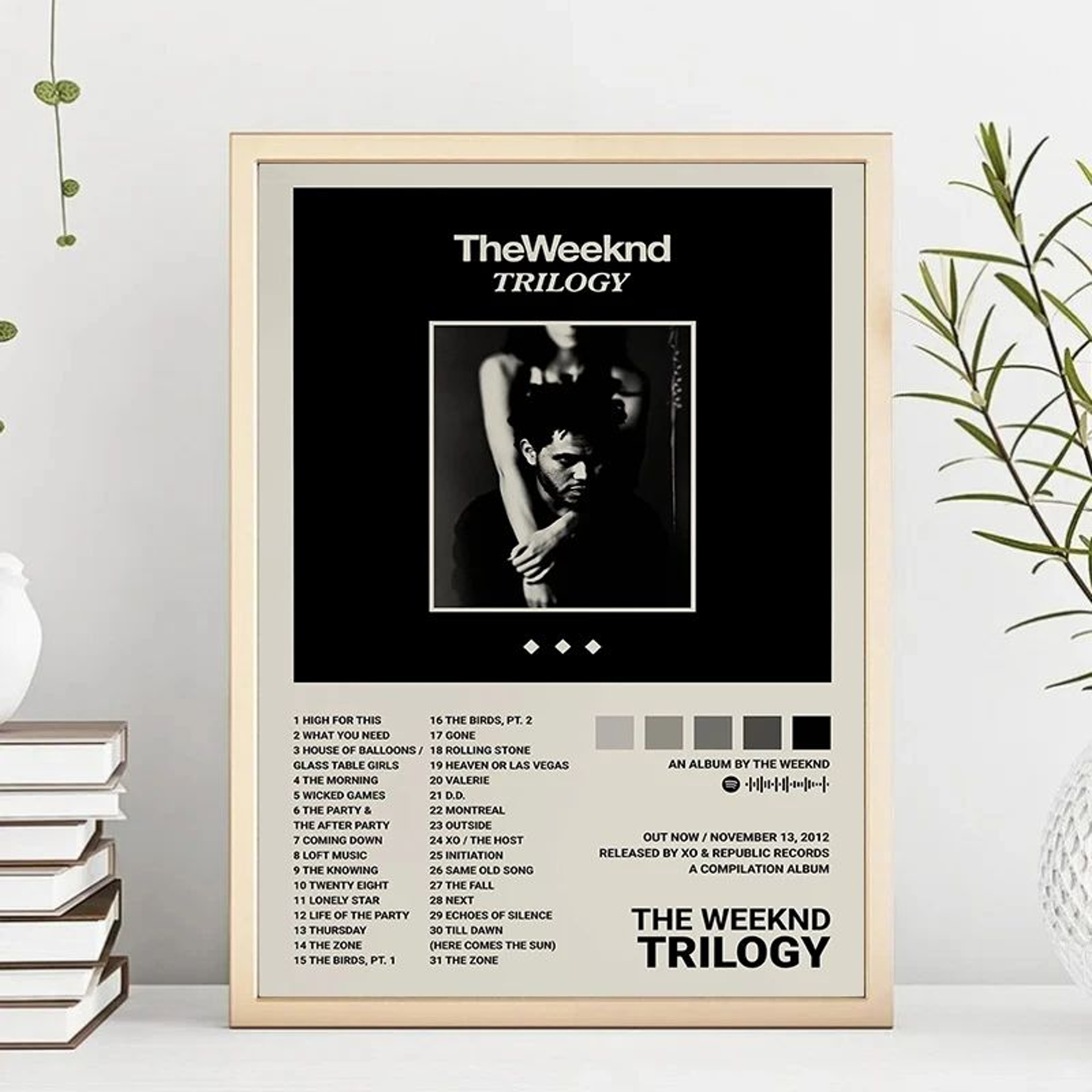 The Weeknd Music Album Canvas Poster  Hip Hop Singer Wall Art Print For Modern Home Decor 1