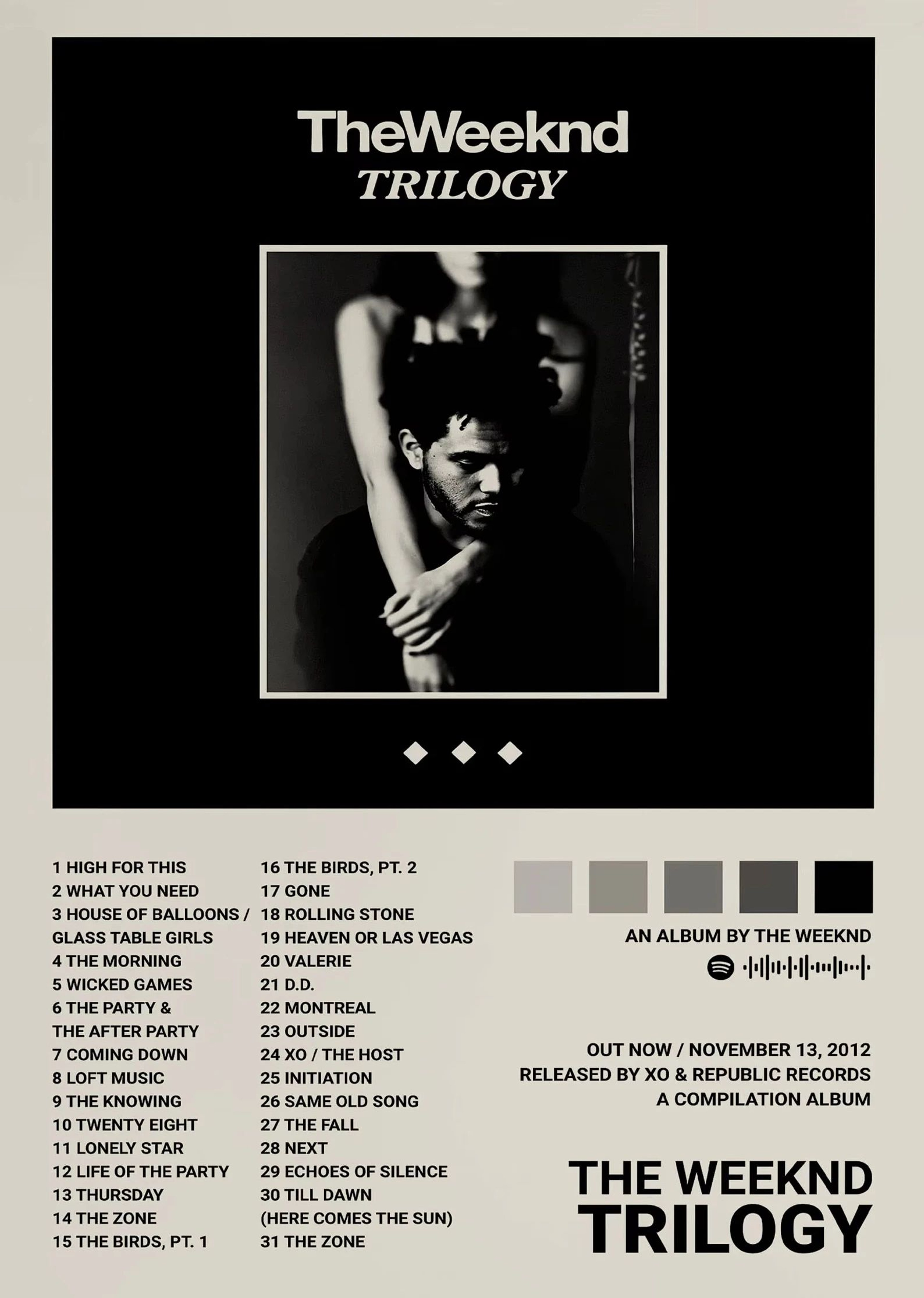 The Weeknd Music Album Canvas Poster  Hip Hop Singer Wall Art Print For Modern Home Decor 11