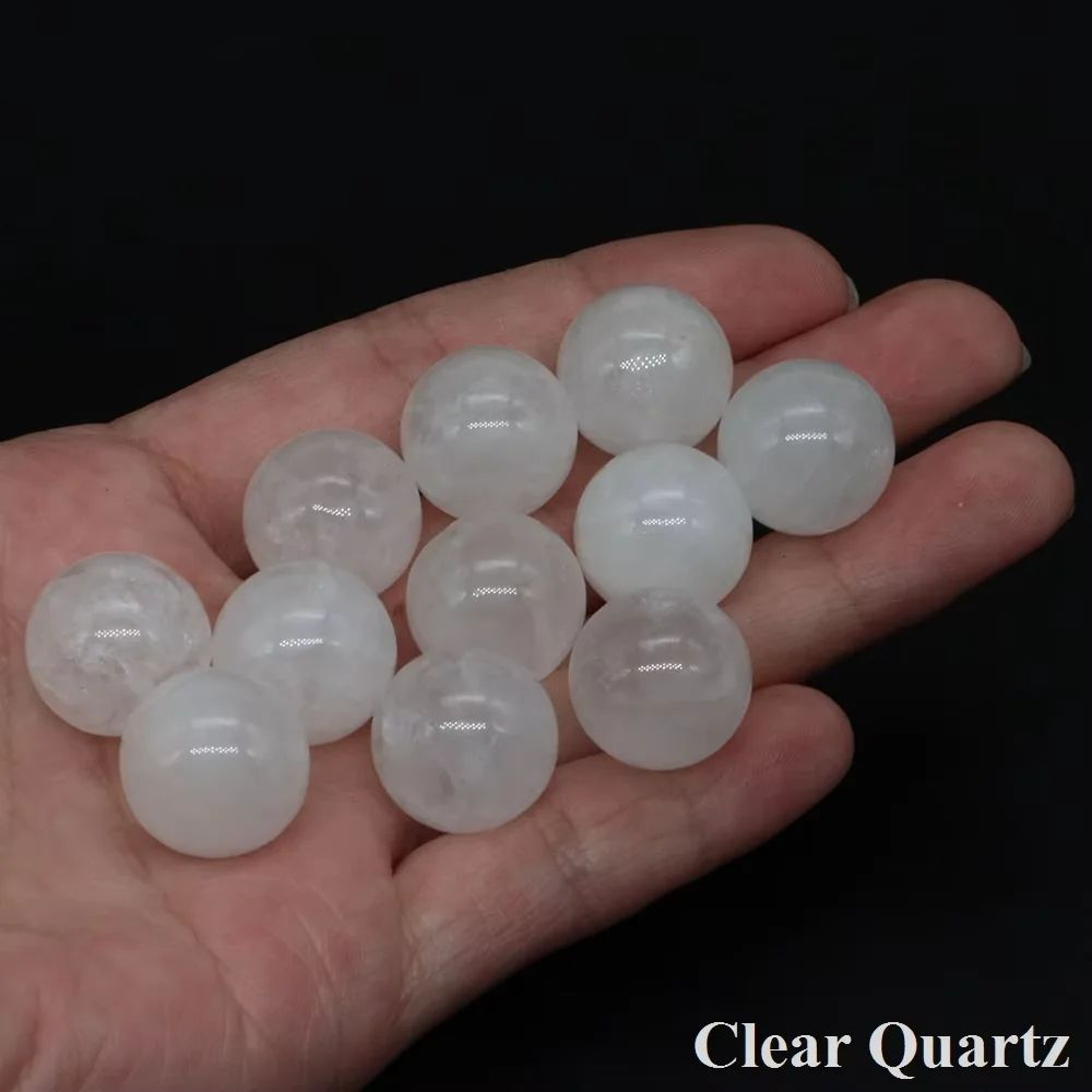 Natural Crystal Sphere Ball For Healing  Decor  16mm Amethyst Rose Quartz Chakra Gem 16