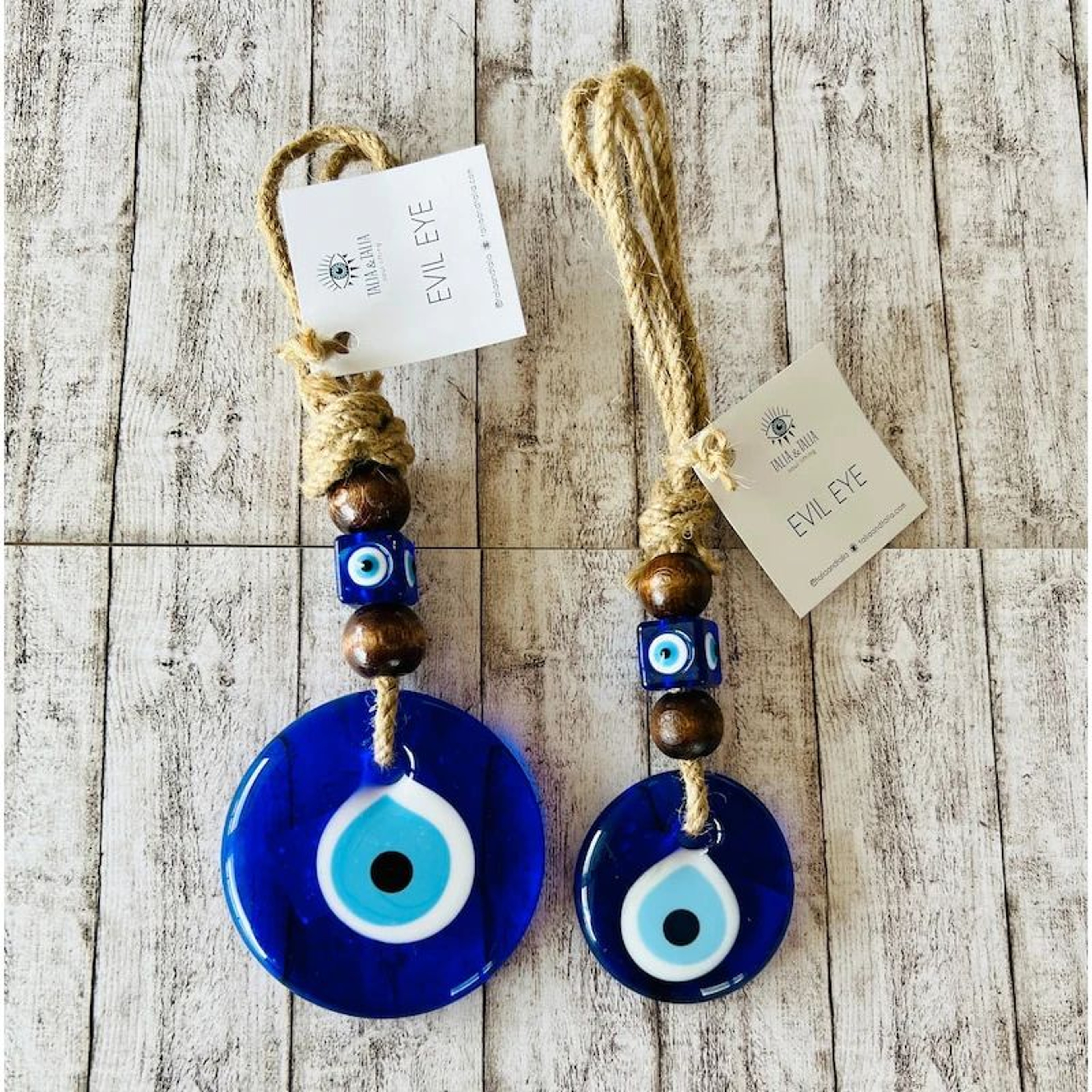 Turkish Evil Eye Macrame Wall Hanging  Nazar Protection Charm Rearview Mirror  Home Decor 0