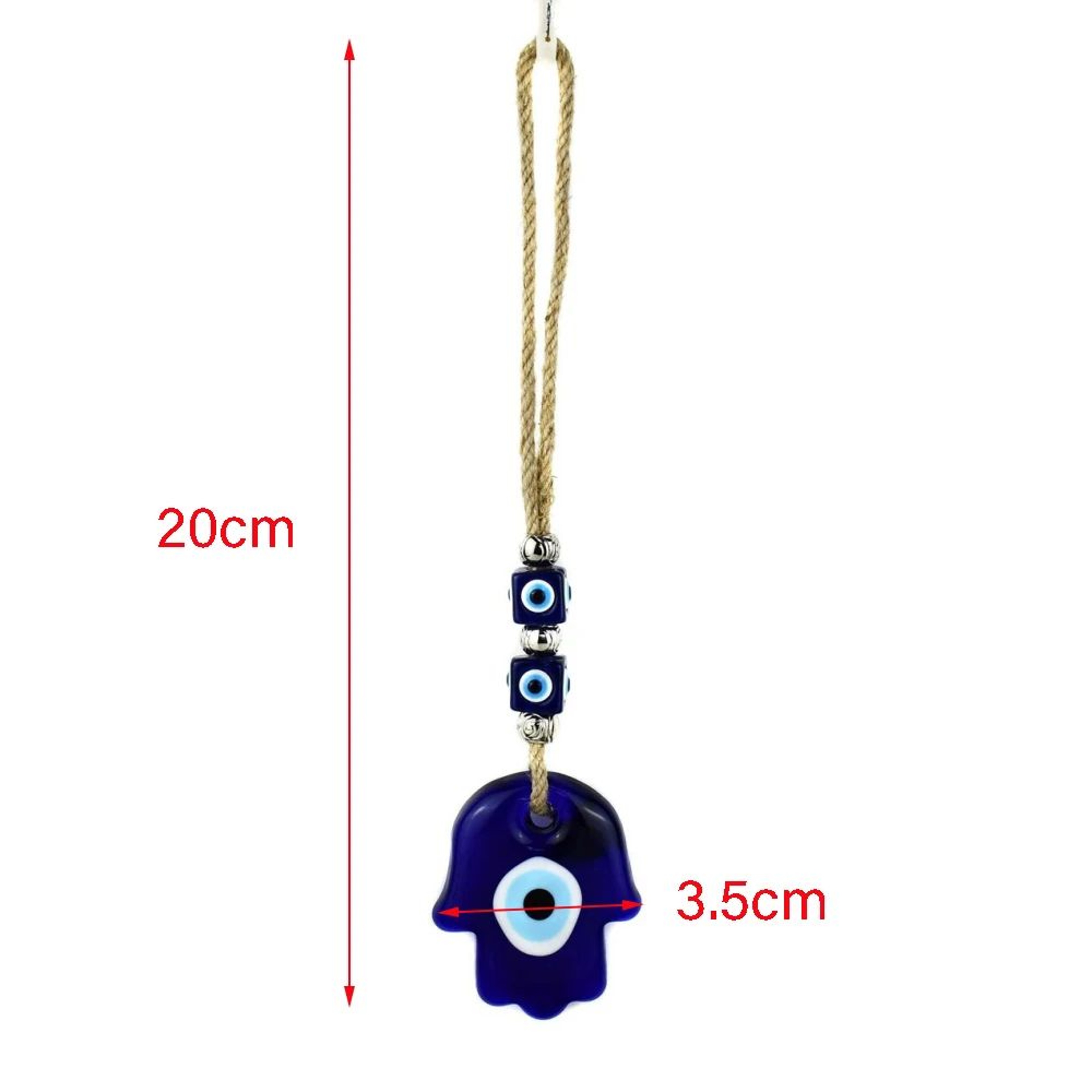 Turkish Evil Eye Macrame Wall Hanging  Nazar Protection Charm Rearview Mirror  Home Decor 19