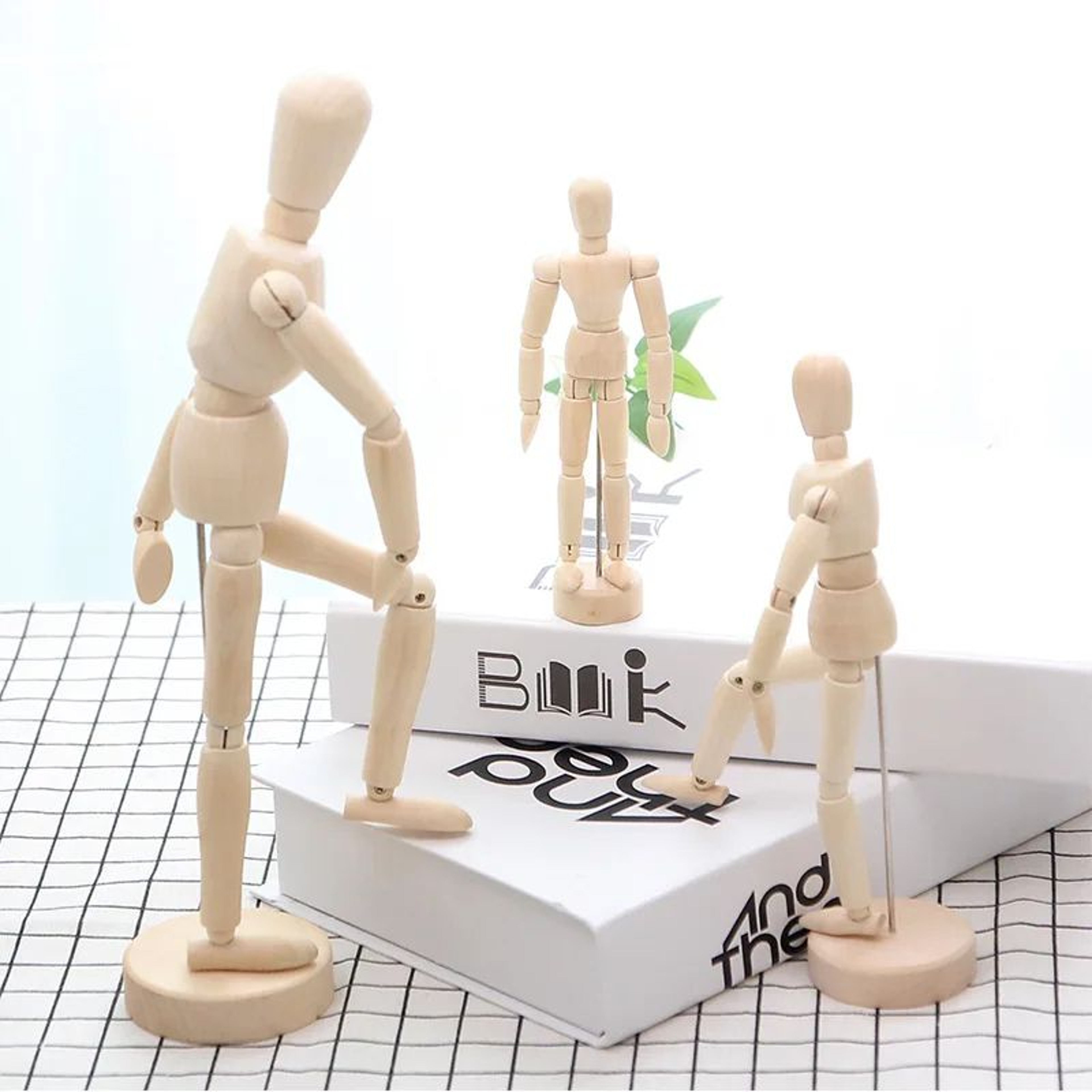 Wooden Artist Mannequin With Gift Box  Adjustable Drawing Figure Model With Movable Limbs For Art   3