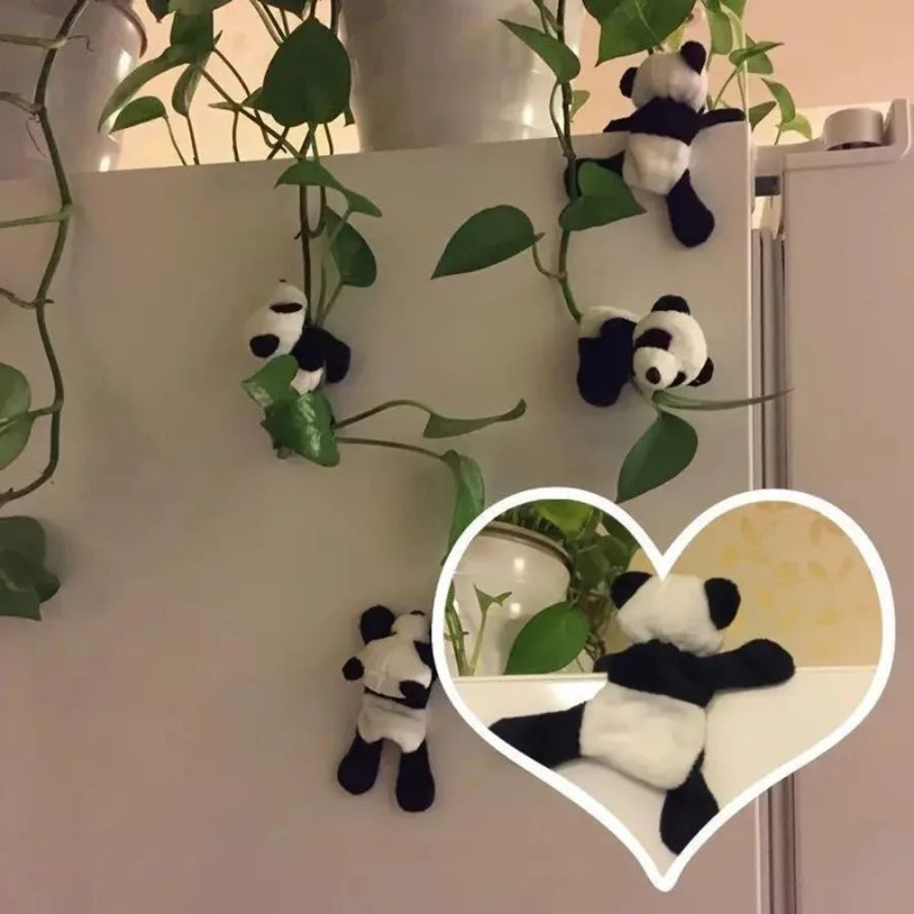Cute Cartoon Panda Figurine Set  Adorable Animal Desk Decor For Home Office  Shelf Display 1