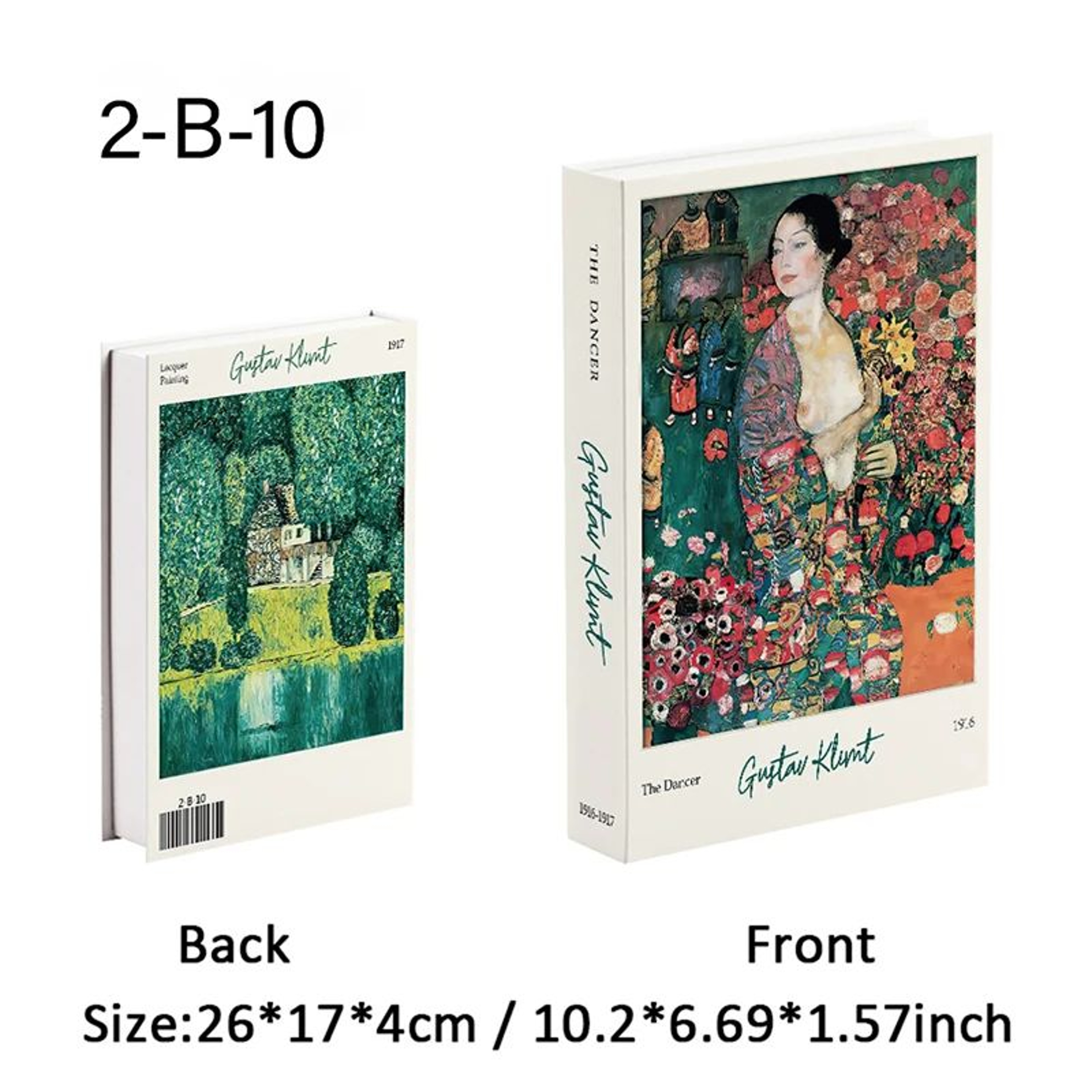 Van Gogh  Monet Decorative Book Box  Hidden Storage Faux Books With Sunflower  Water Lily Art 15