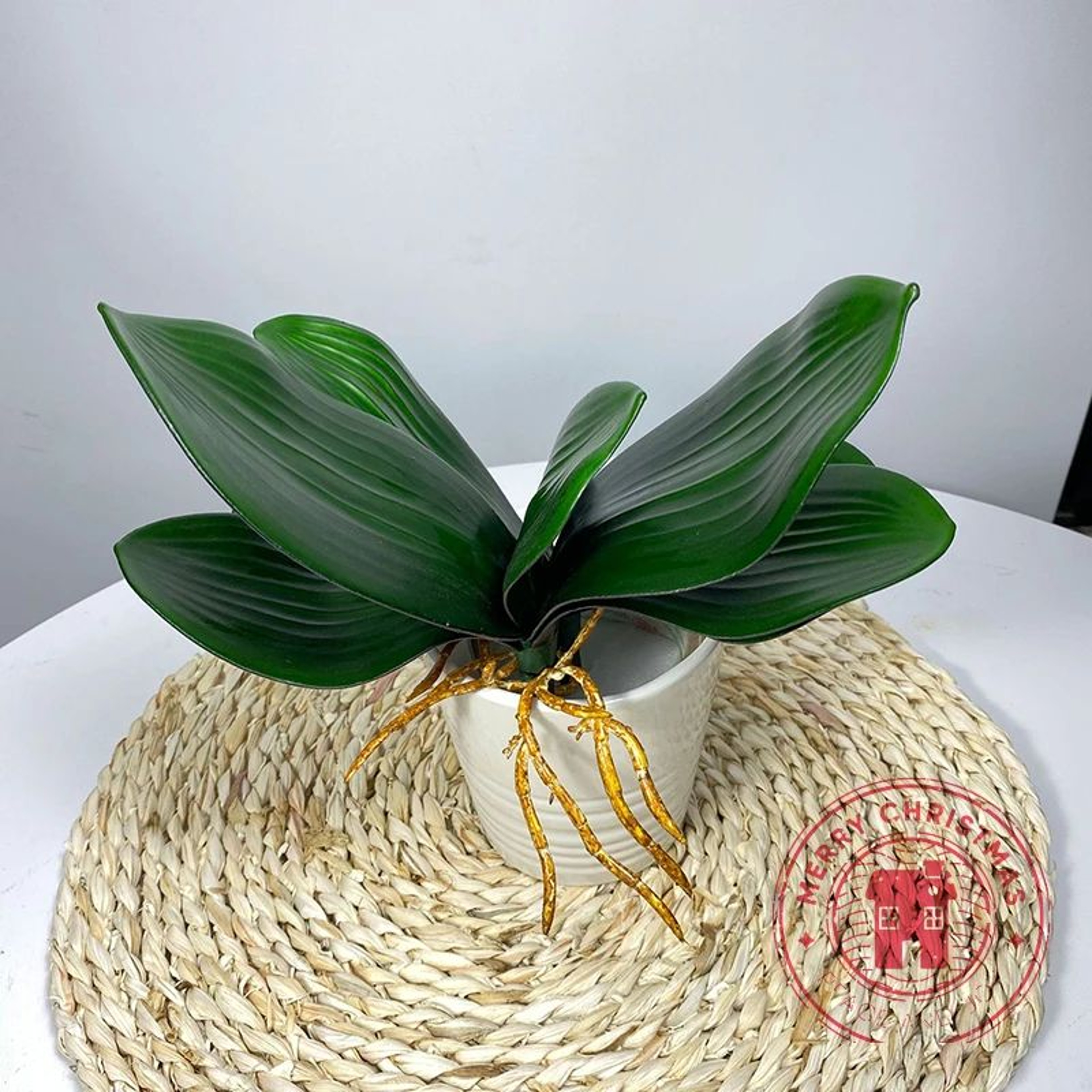 Realistic Phalaenopsis Orchid Leaves  Artificial Orchid Foliage For Elegant Home  Event Decor 0