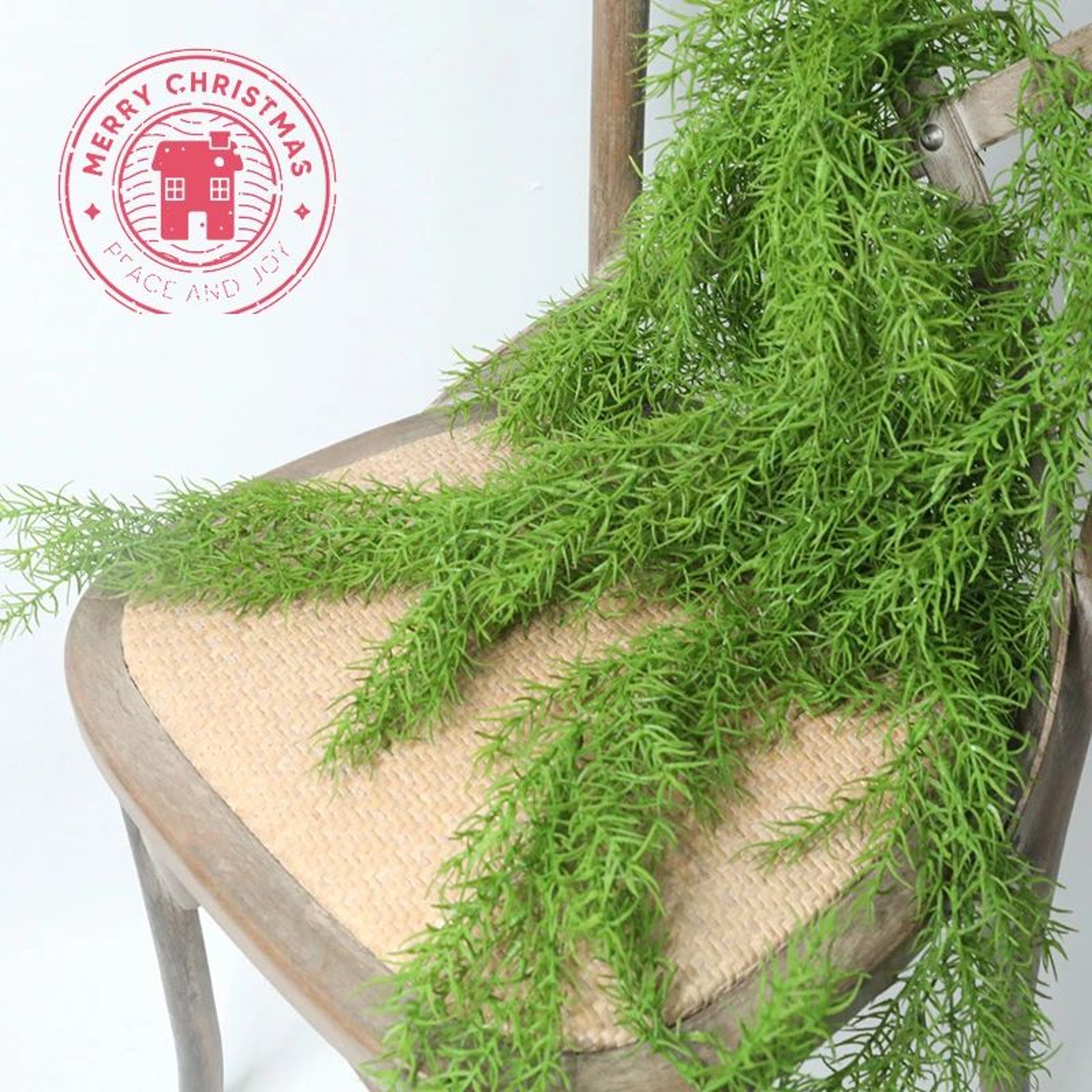 Artificial Pine Needle Wall Hanging  Realistic Leaf Rattan Greenery Decor For Home  Garden 2