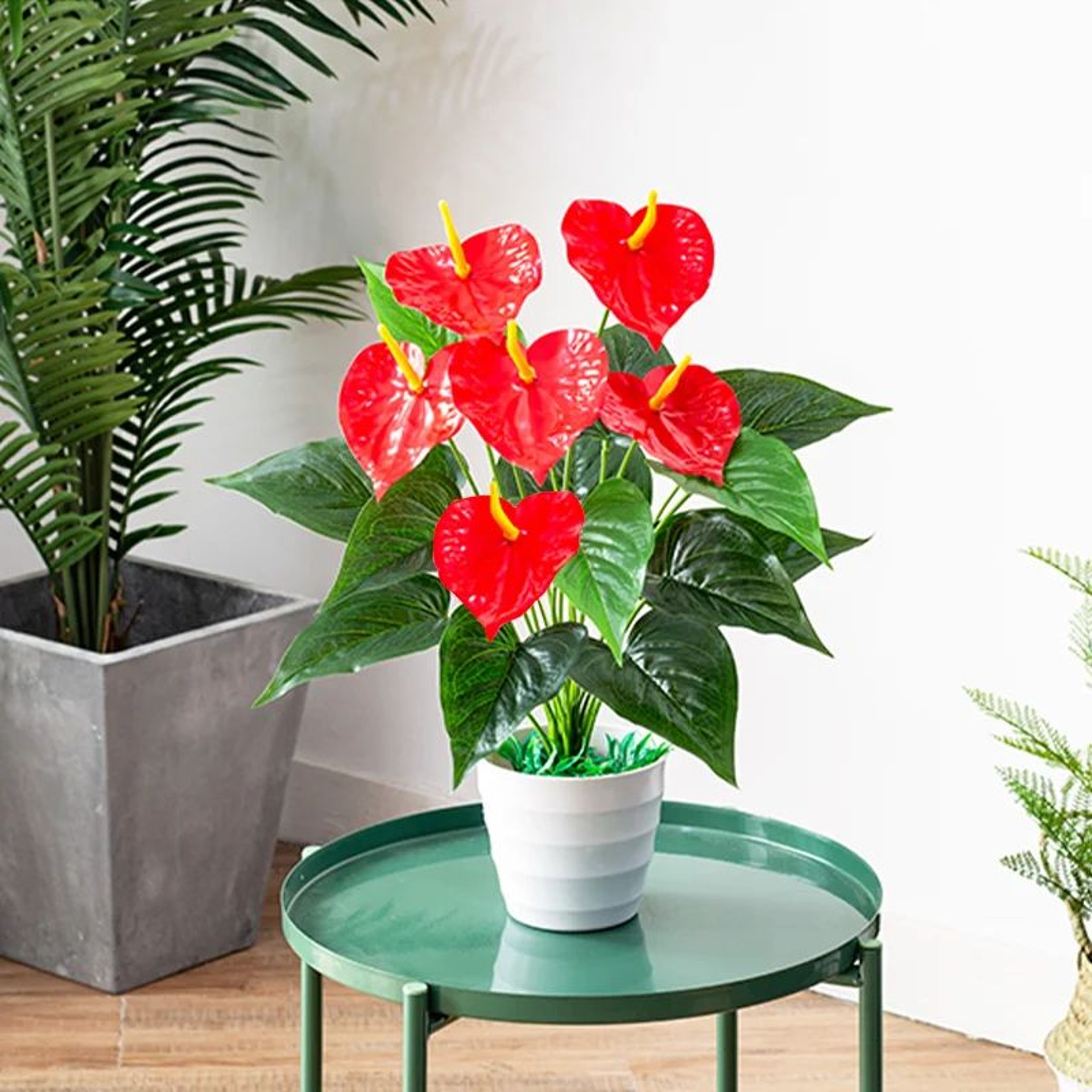Large Artificial Monstera Leaf Plant  Tropical Faux Palm Fronds For Home  Outdoor Decor 1