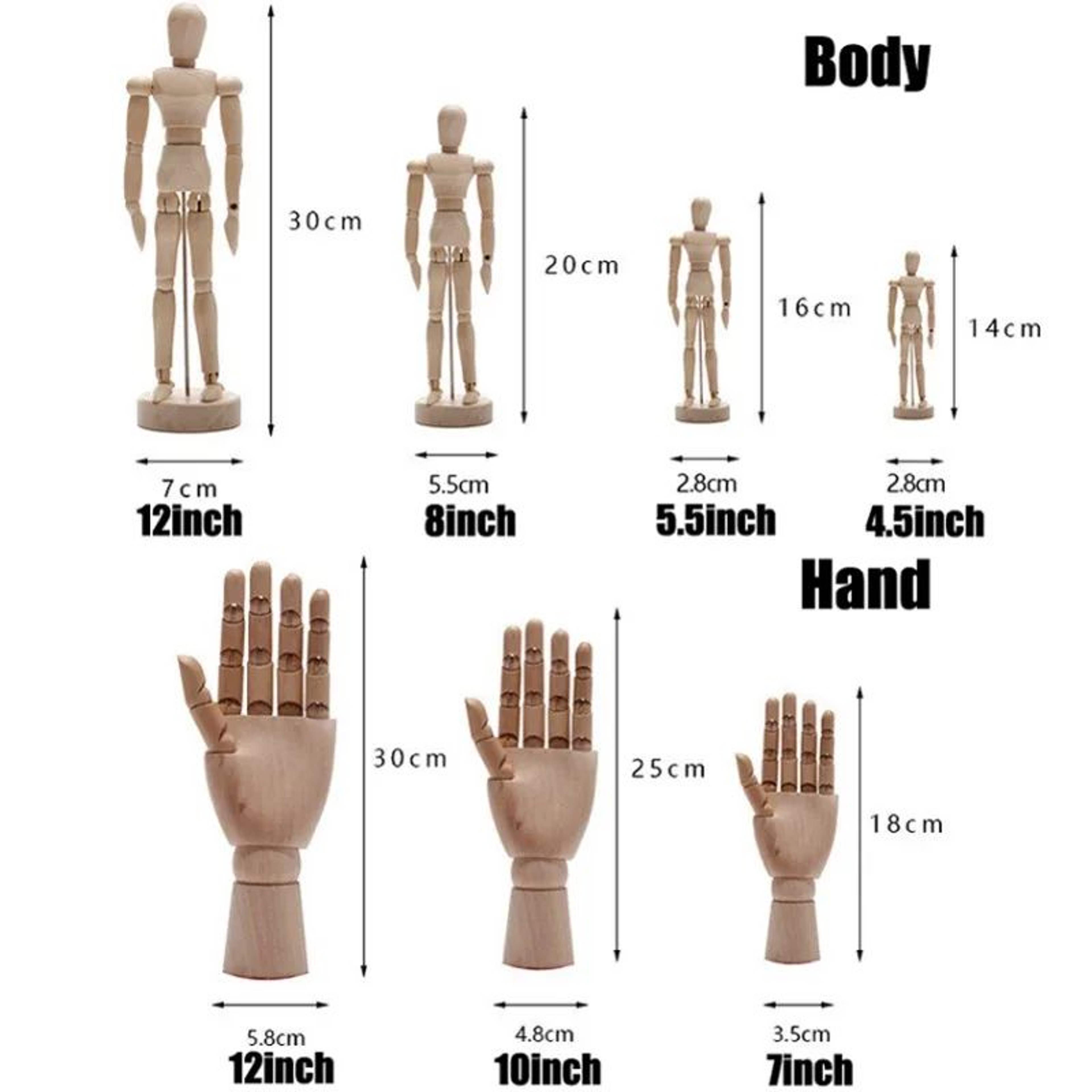 Articulated Wooden Sketch Mannequin  Adjustable Artist Drawing Model For Posing  Desk Decor 5