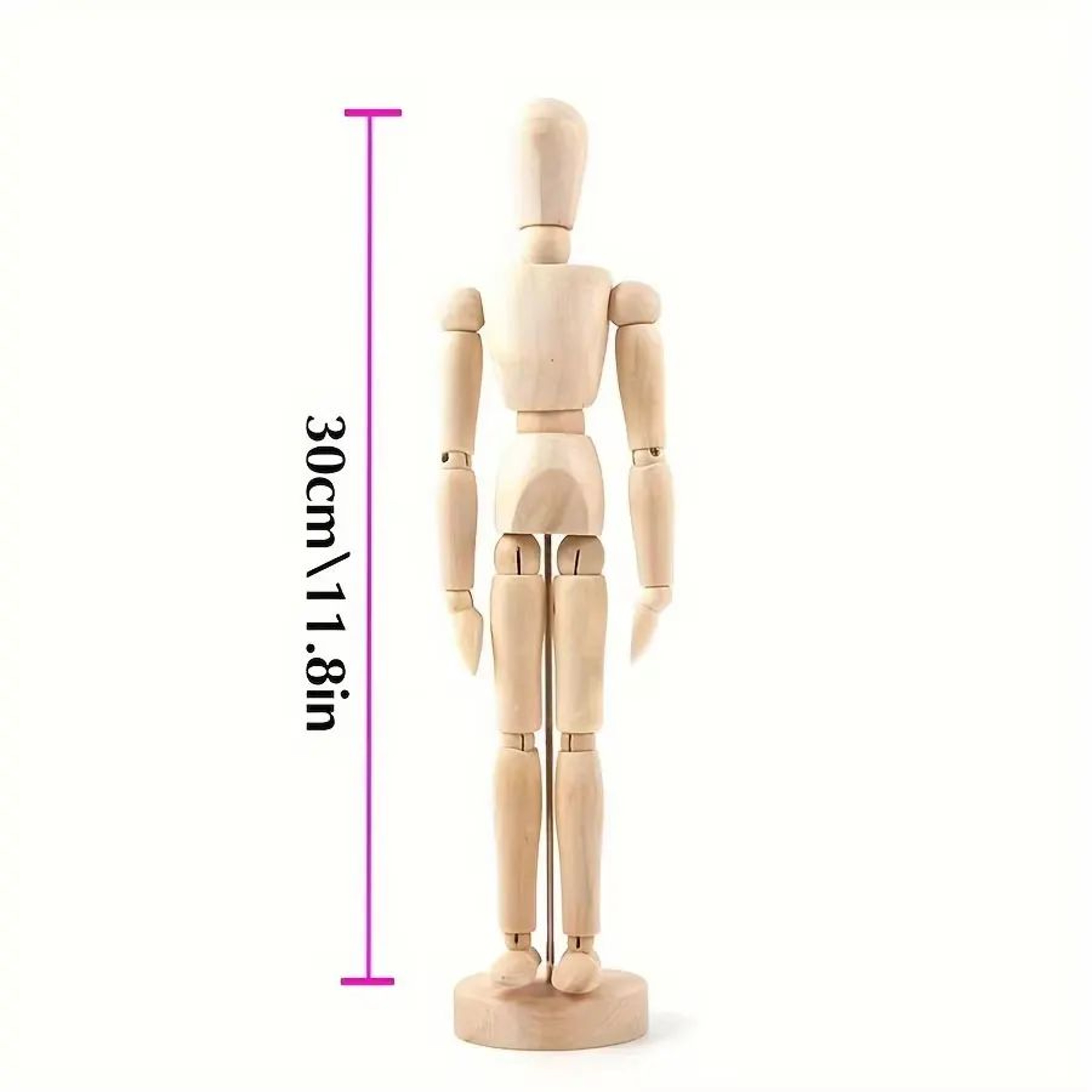 Articulated Wooden Sketch Mannequin  Adjustable Artist Drawing Model For Posing  Desk Decor 8