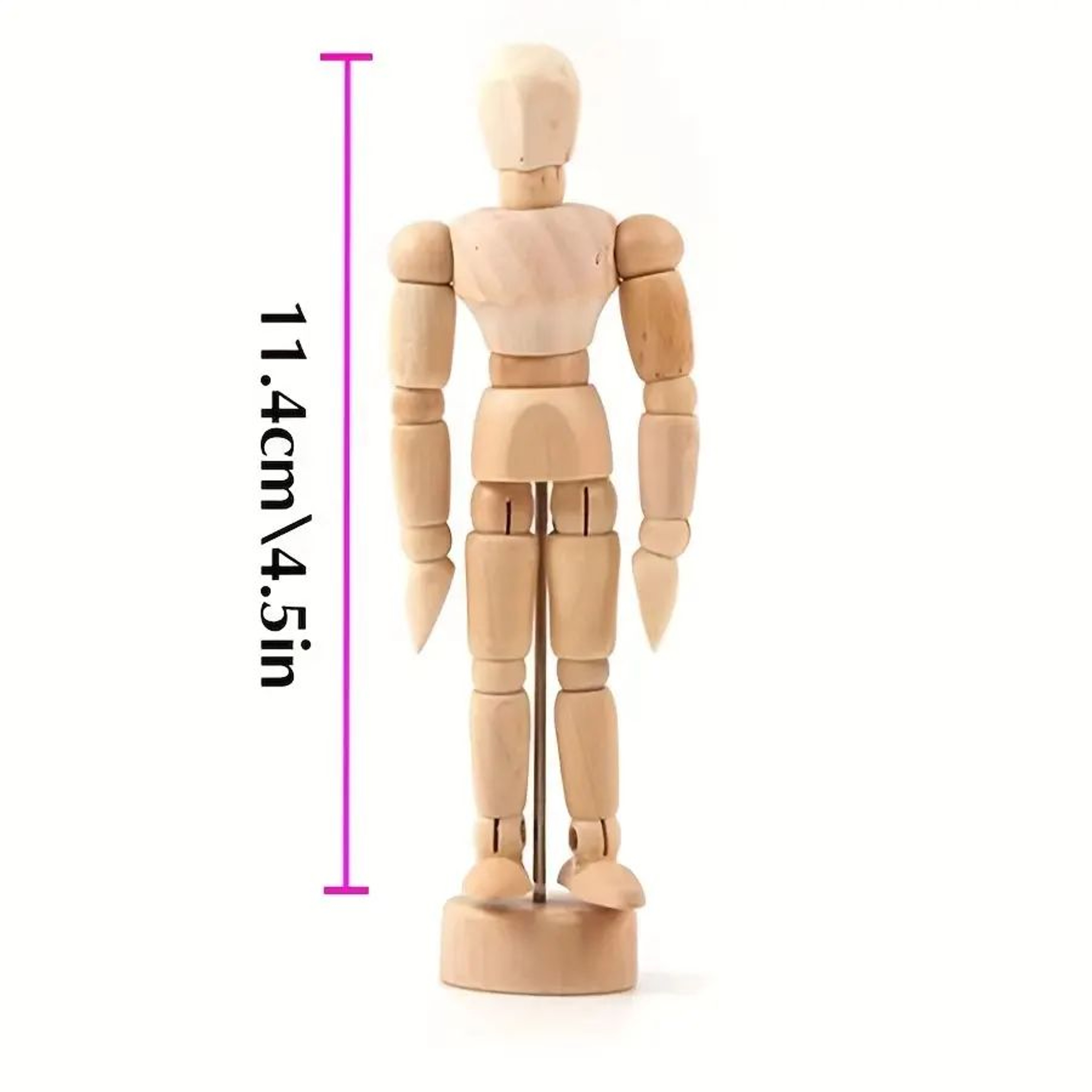 Articulated Wooden Sketch Mannequin  Adjustable Artist Drawing Model For Posing  Desk Decor 9