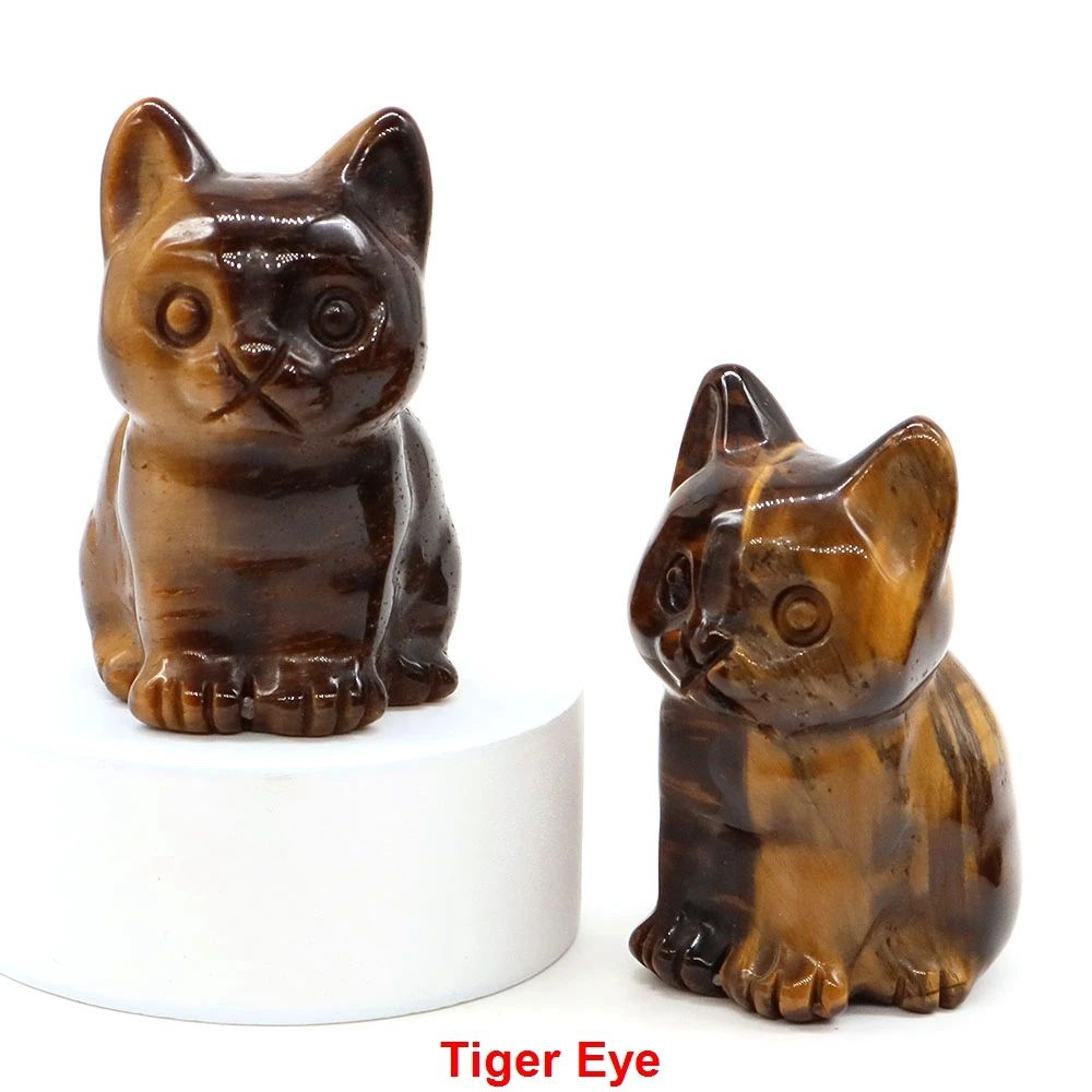Amethyst Crystal Cat Figurine  HandCarved Healing Stone Statue For Meditation  Home Decor 14
