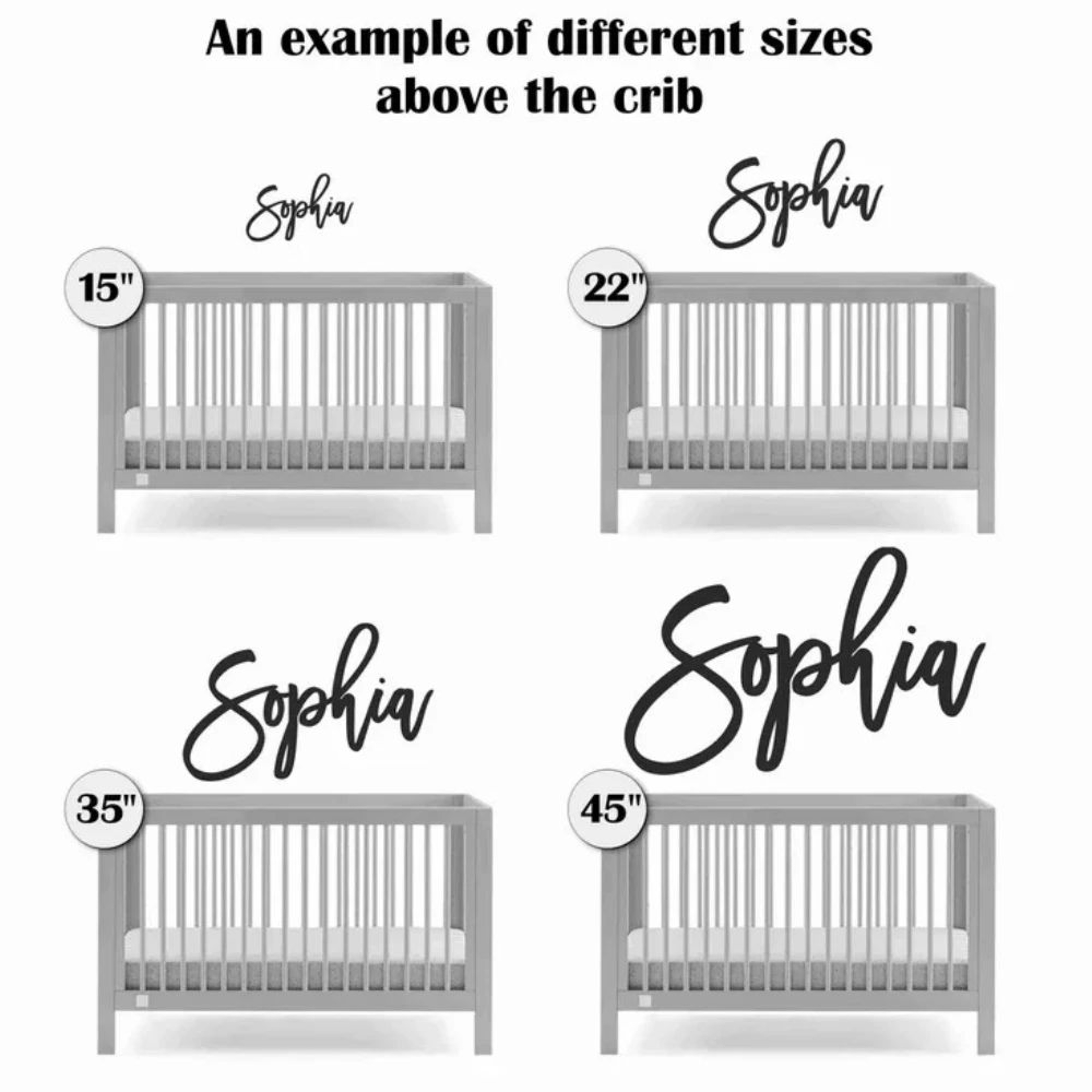 Personalized Wooden Name Sign  Custom Nursery Wall Decor Safe Baby Room Name Display Gift 4