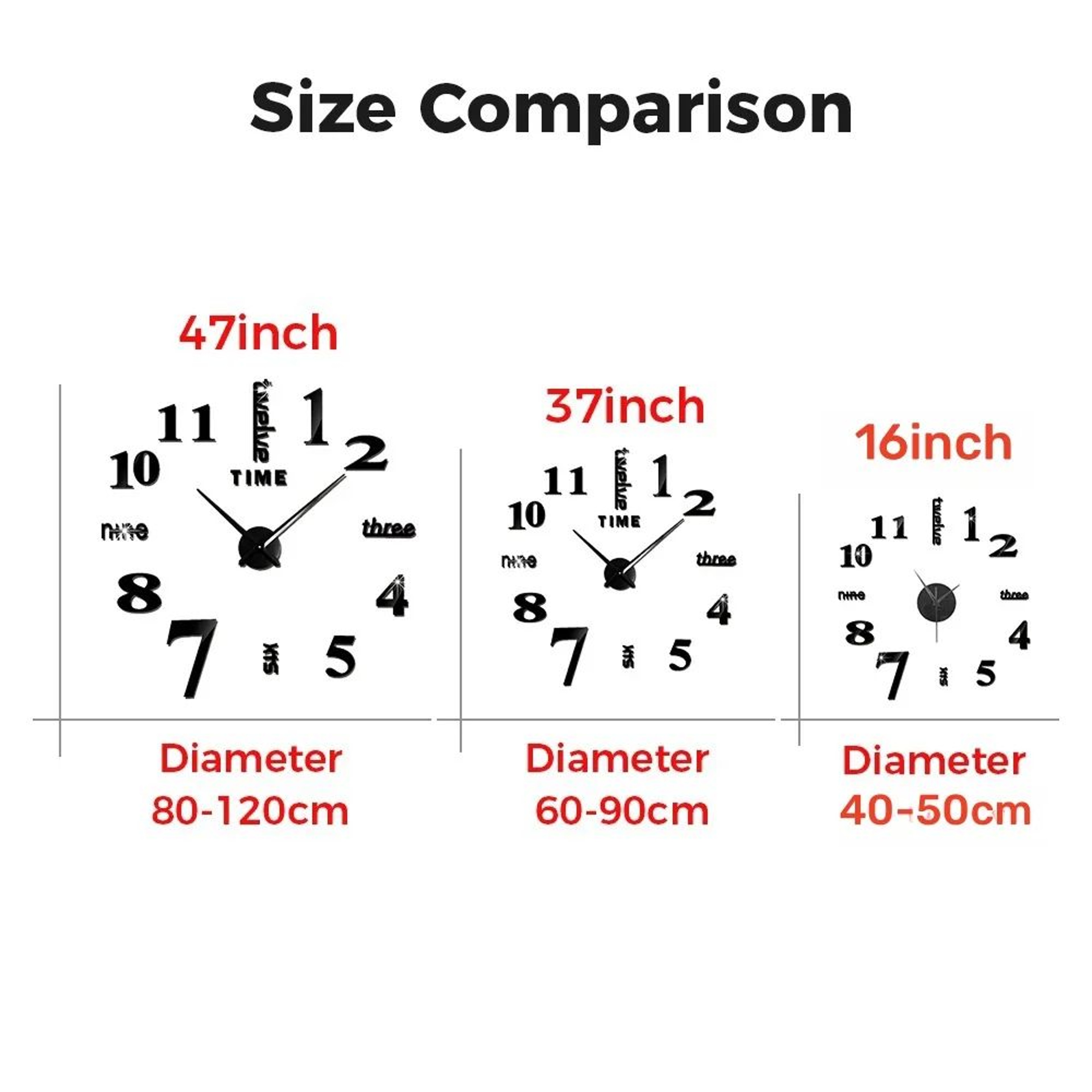 Modern 3D Luminous Frameless Wall Clock  DIY Silent Acrylic Wall Sticker Clock For Home  Office Dec